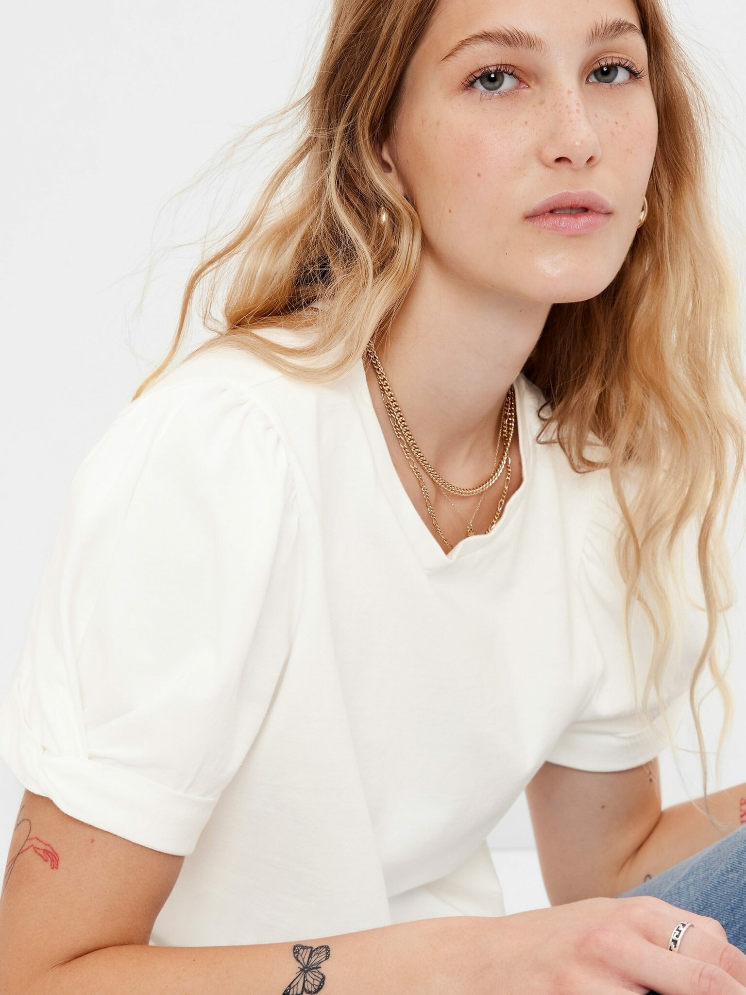 GAP T-shirt Byal - Pepit.bg