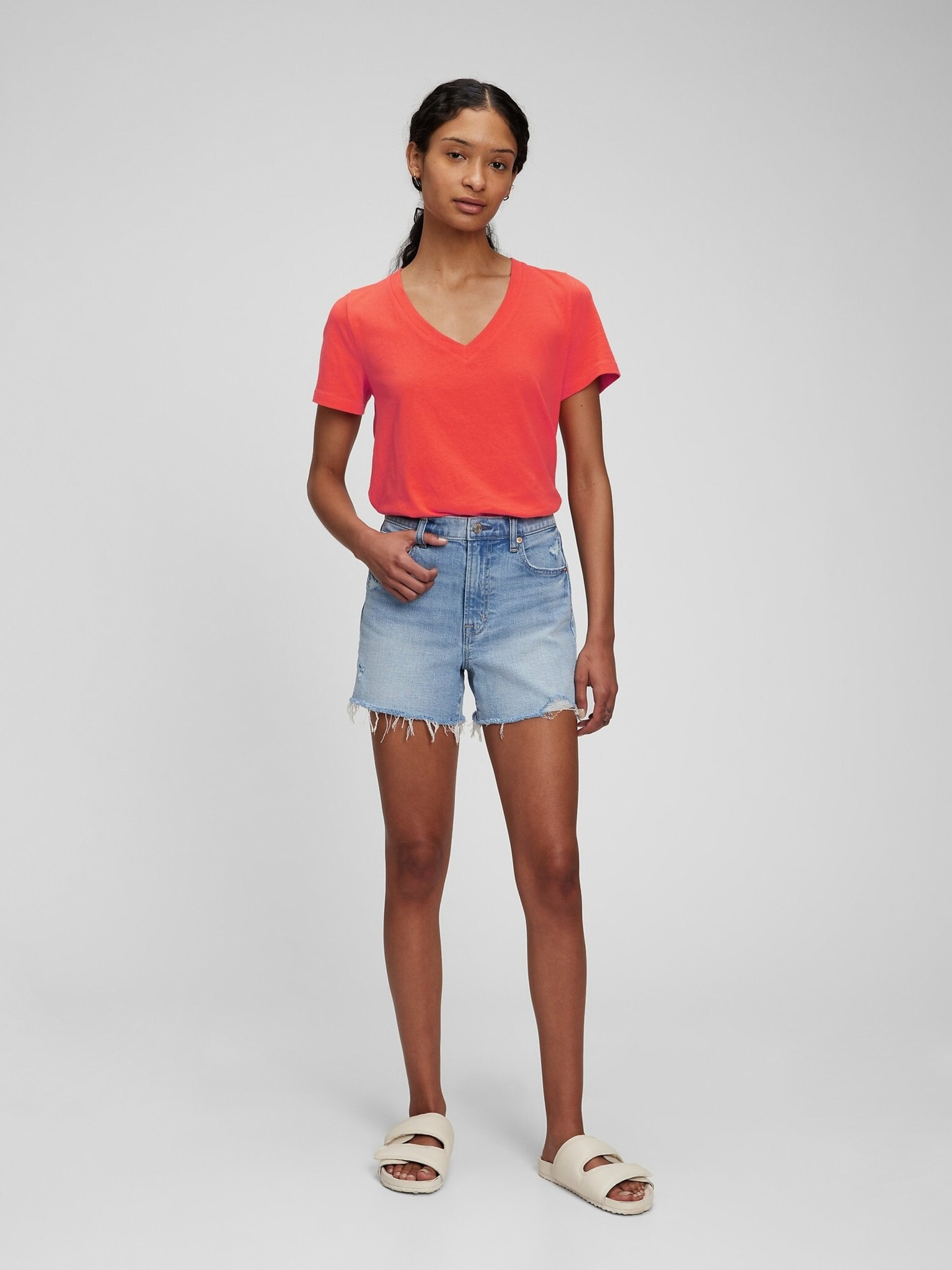 GAP T-shirt Oranzhev - Pepit.bg