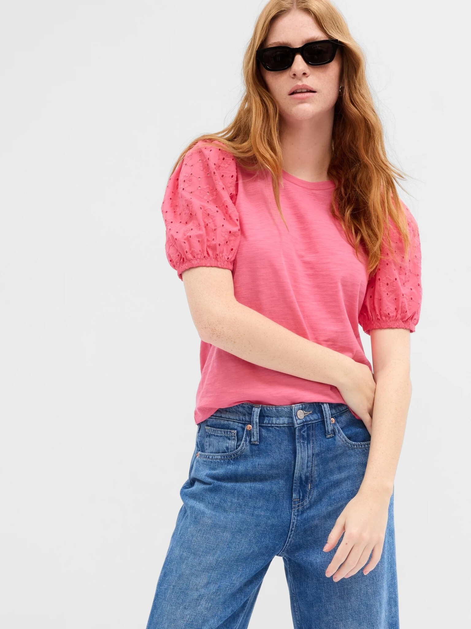 GAP T-shirt Rozov - Pepit.bg