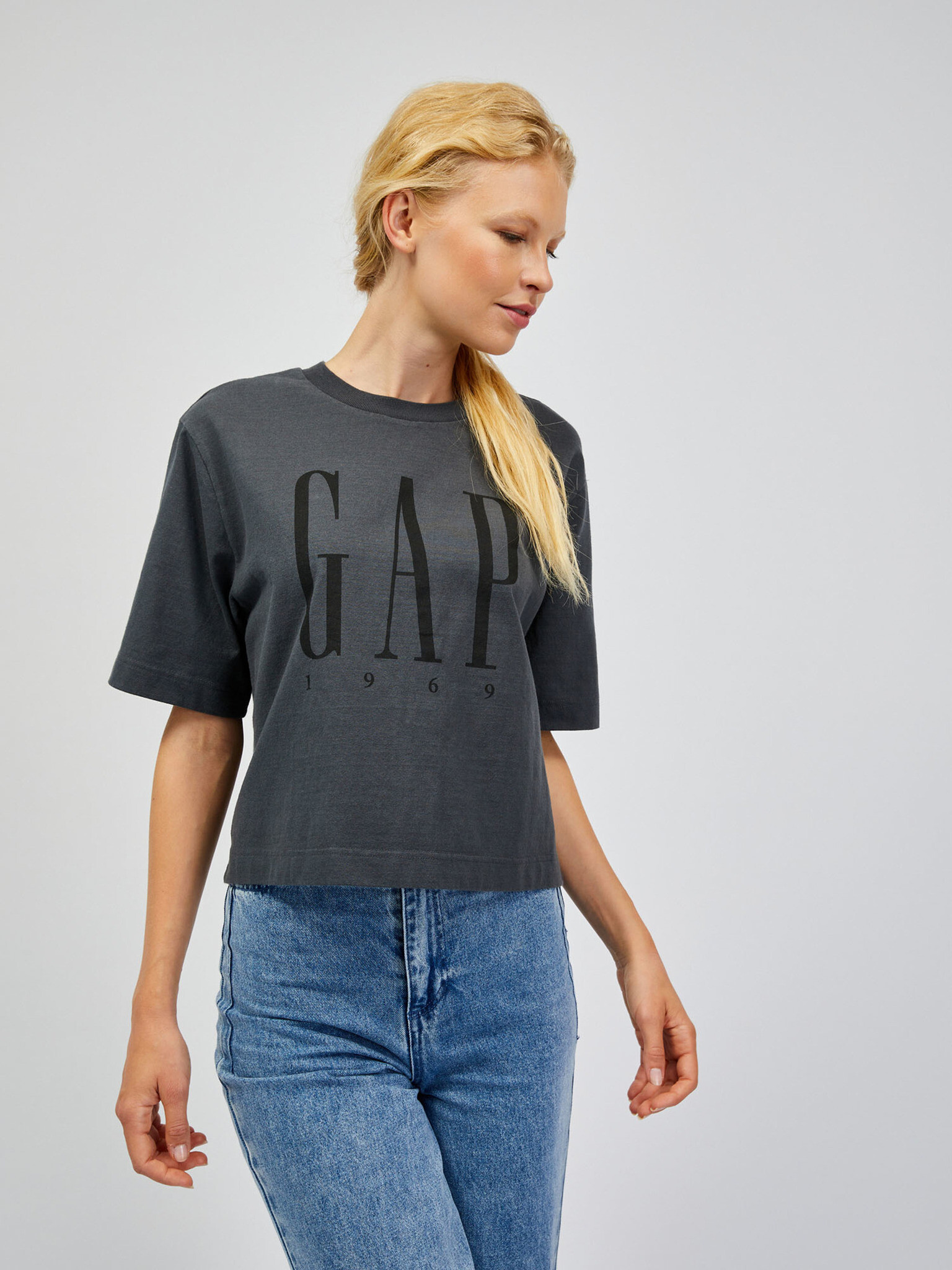 GAP T-shirt Siv - Pepit.bg
