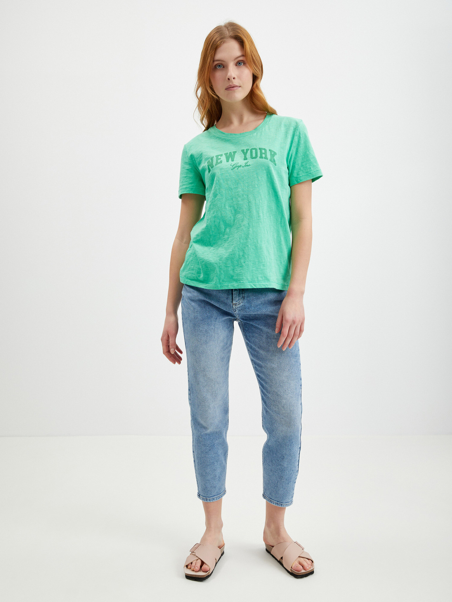 GAP T-shirt Zelen - Pepit.bg
