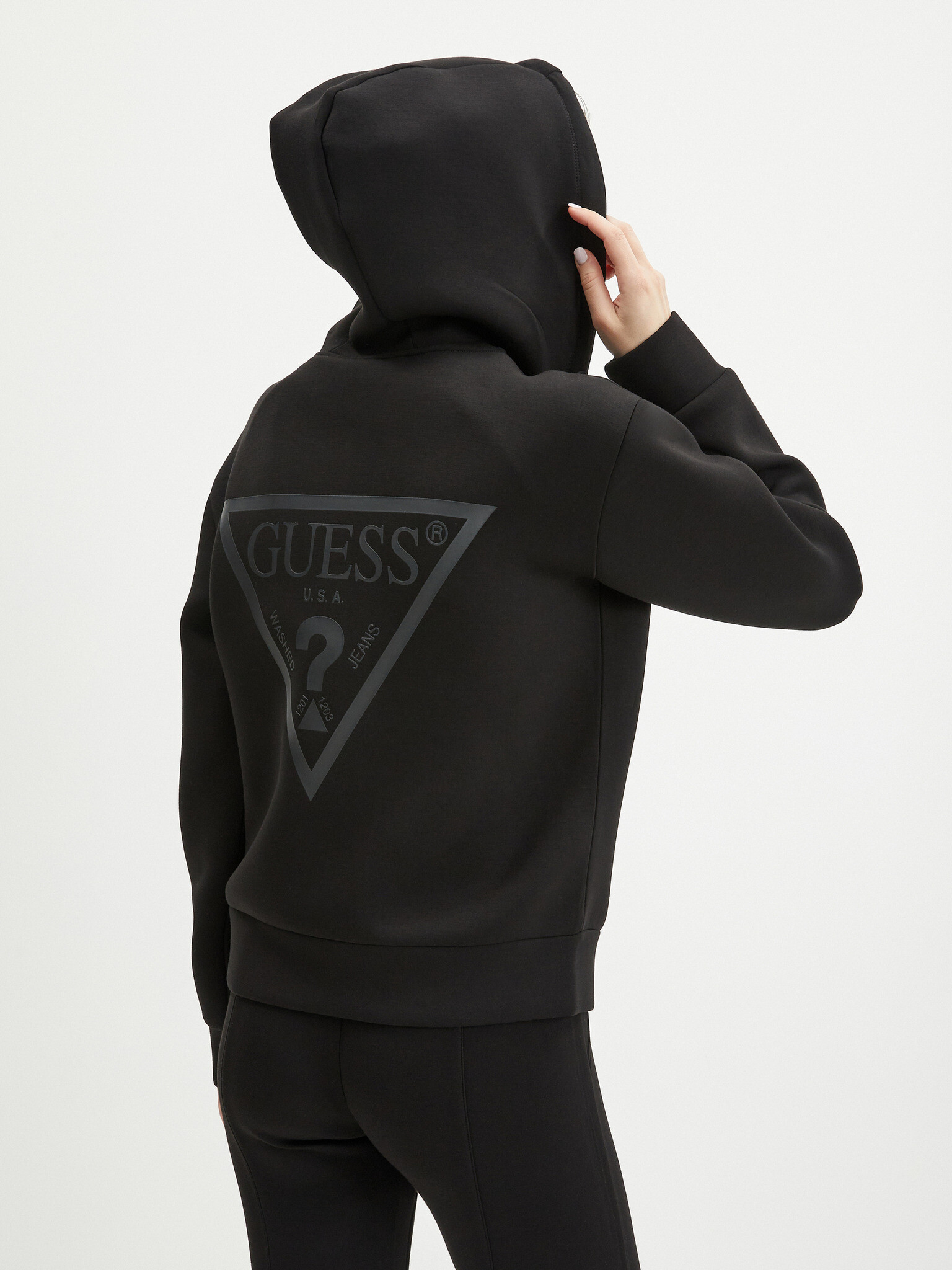 Guess Allie Sweatshirt Cheren - Pepit.bg