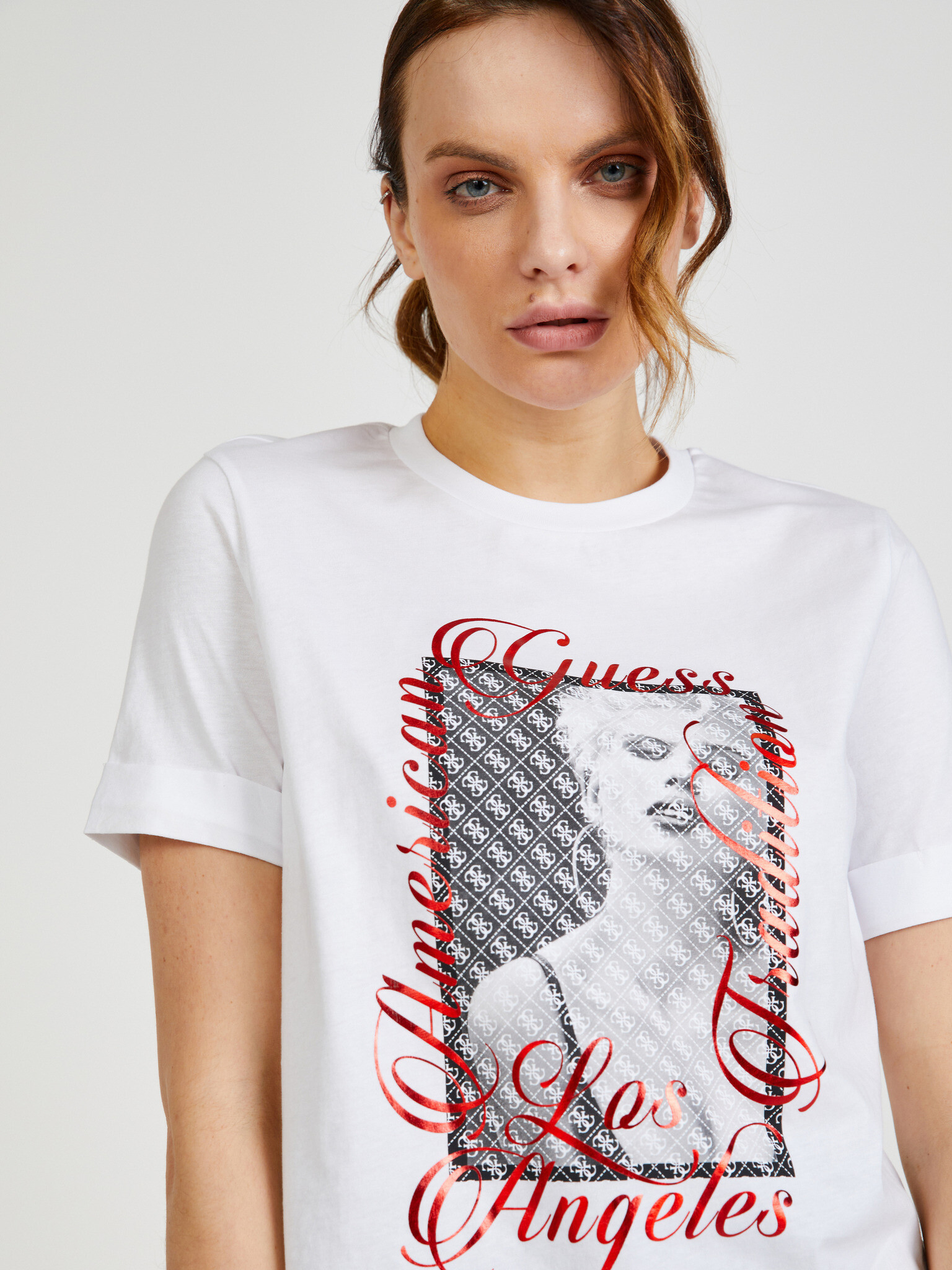 Guess Bellavita T-shirt Byal - Pepit.bg