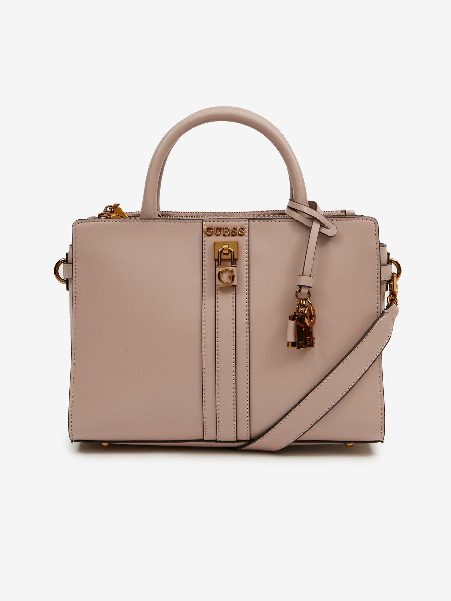 Guess Ginevra Elite Society Satchel Дамска чанта Rozov - Pepit.bg