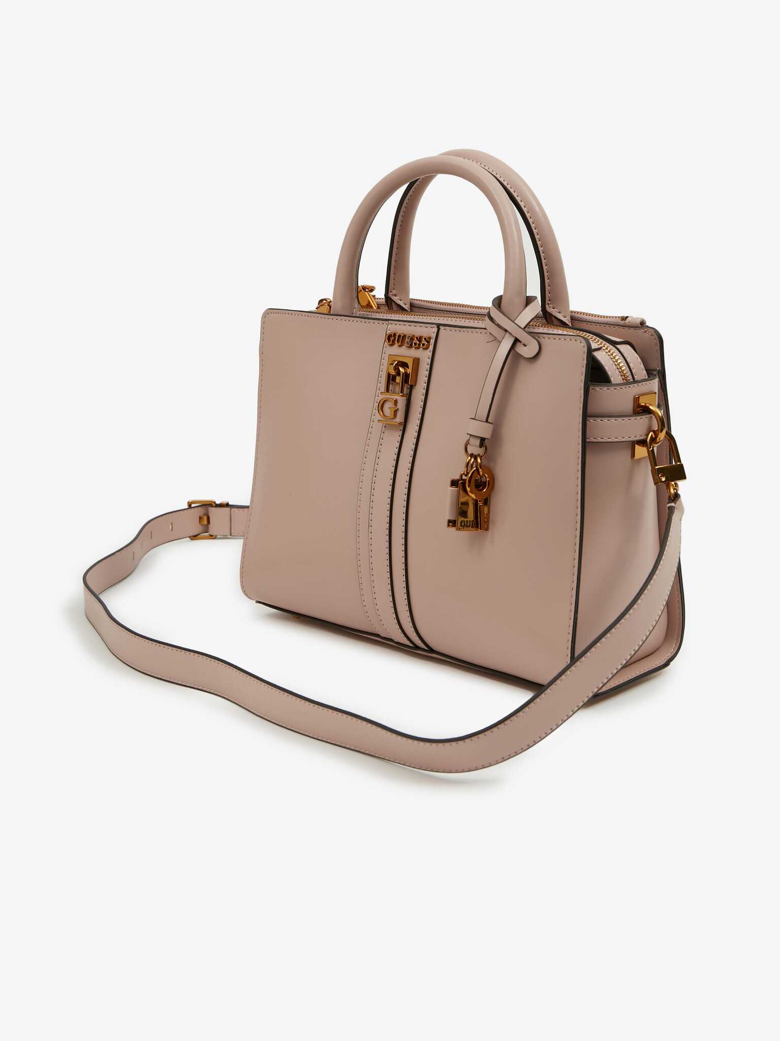 Guess Ginevra Elite Society Satchel Дамска чанта Rozov - Pepit.bg