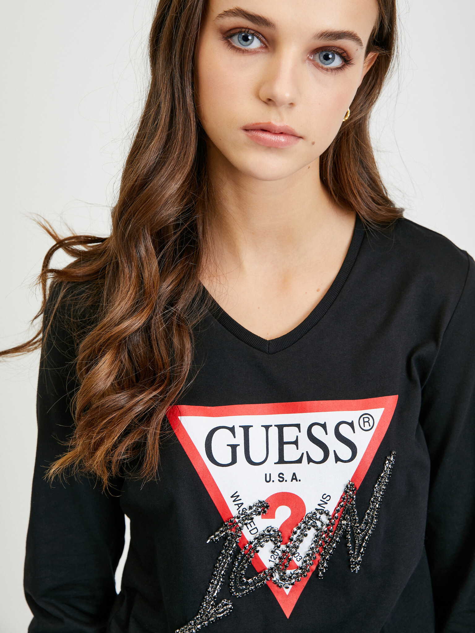 Guess Icon T-shirt Cheren - Pepit.bg