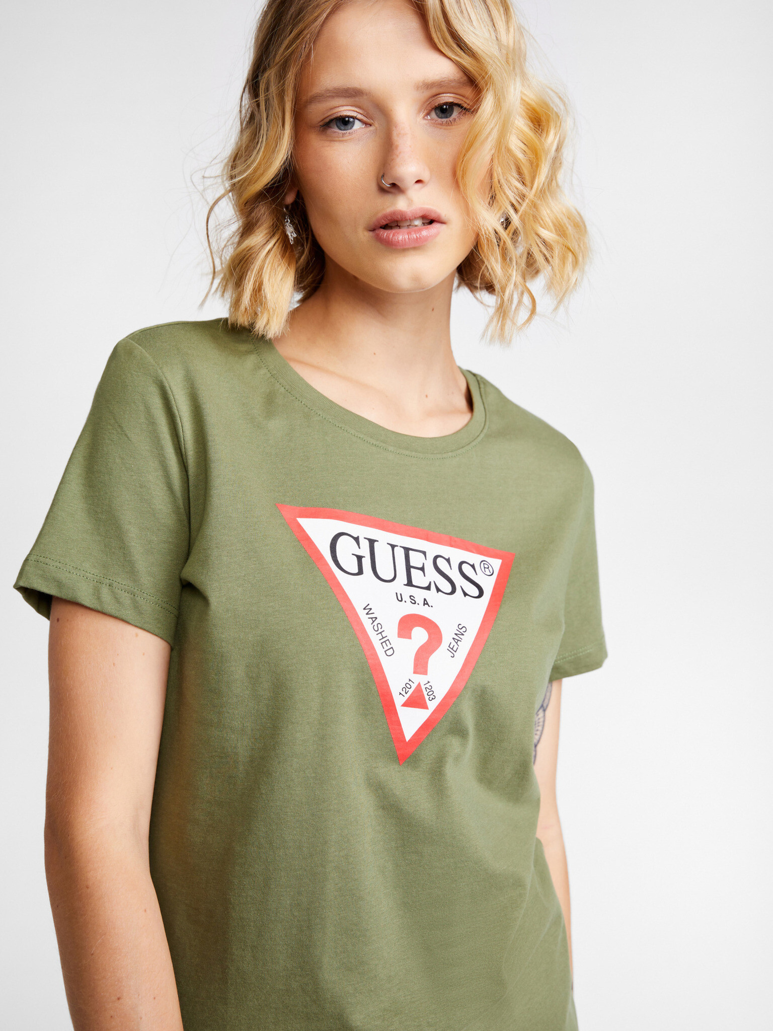 Guess original T-shirt Zelen - Pepit.bg