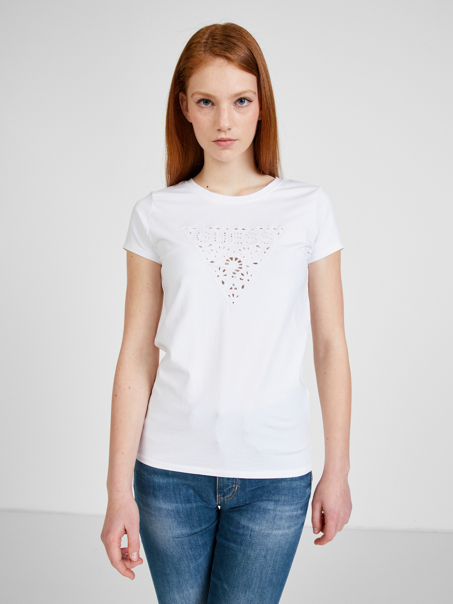 Guess T-shirt Byal - Pepit.bg