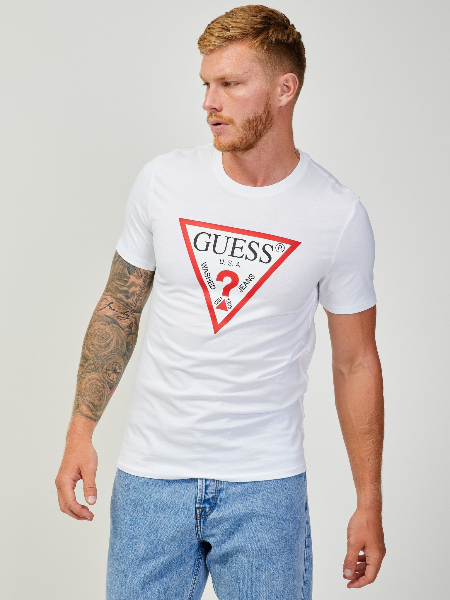 Guess T-shirt Byal - Pepit.bg