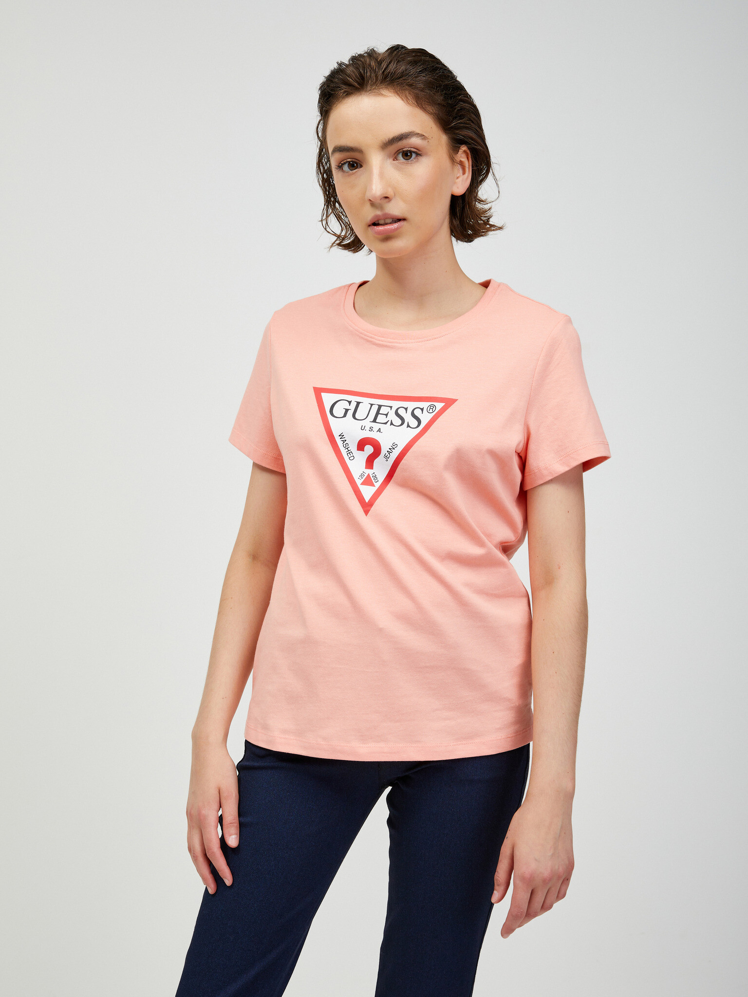 Guess T-shirt Oranzhev - Pepit.bg