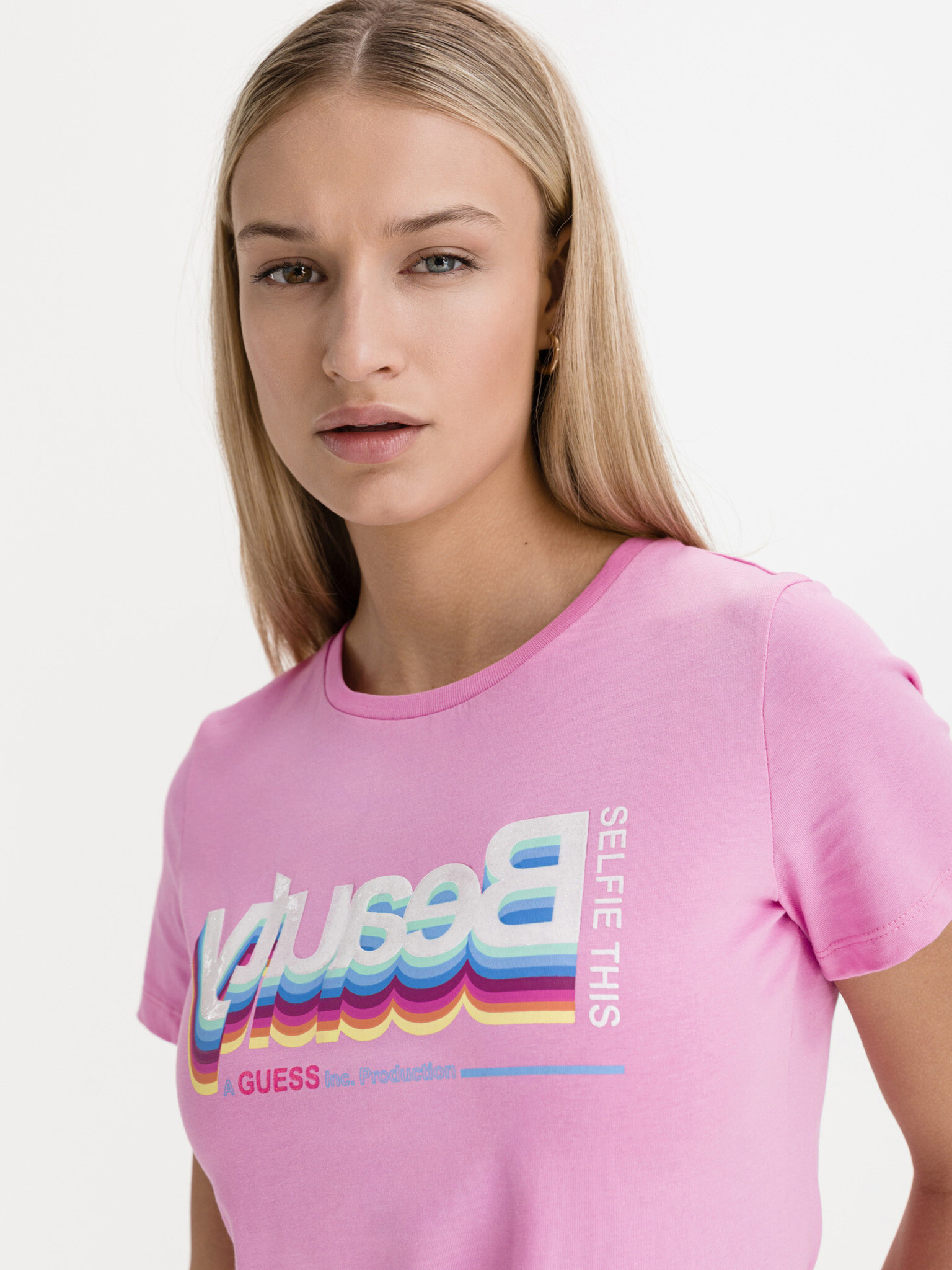 Guess T-shirt Rozov - Pepit.bg