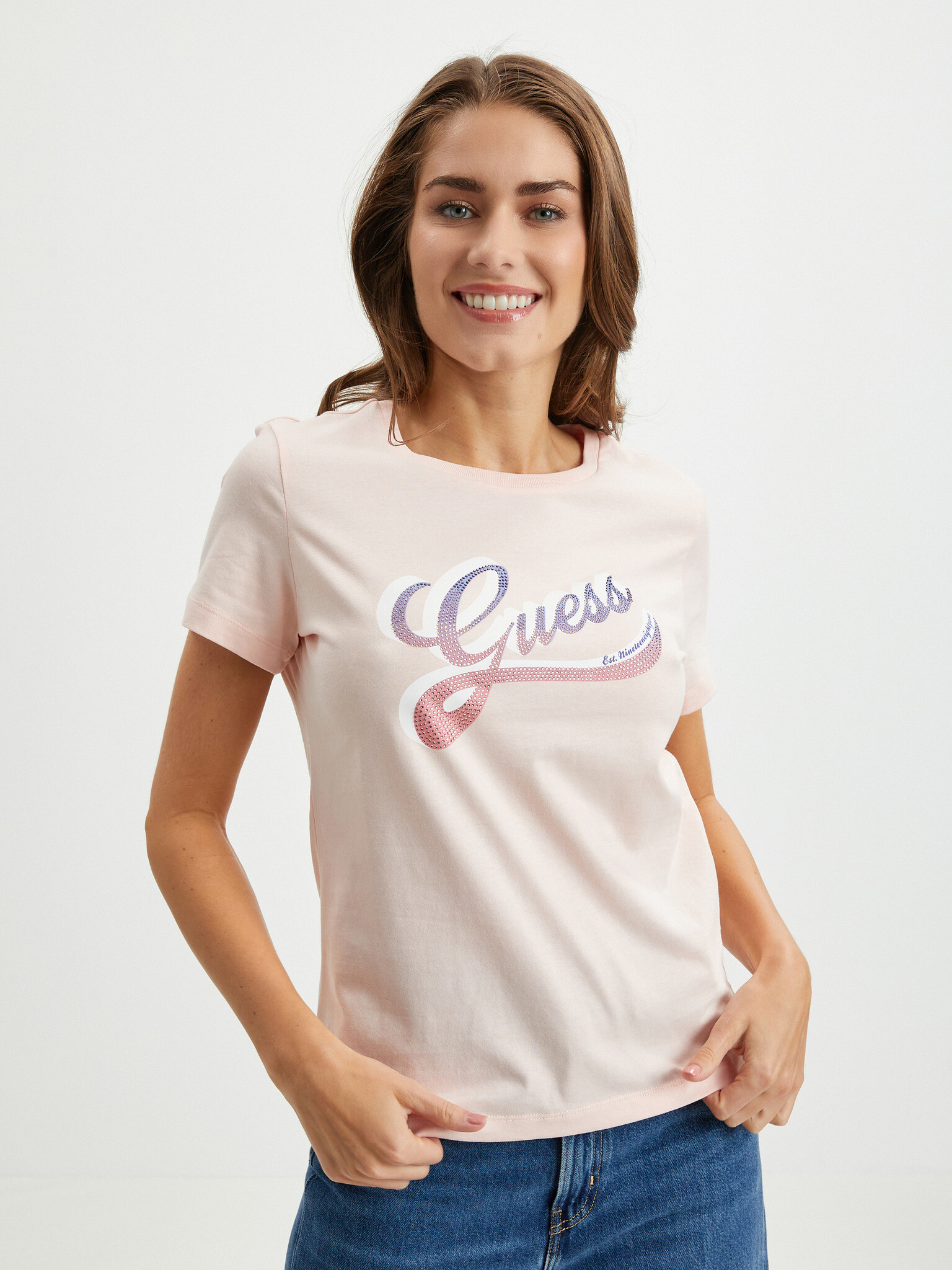 Guess T-shirt Rozov - Pepit.bg