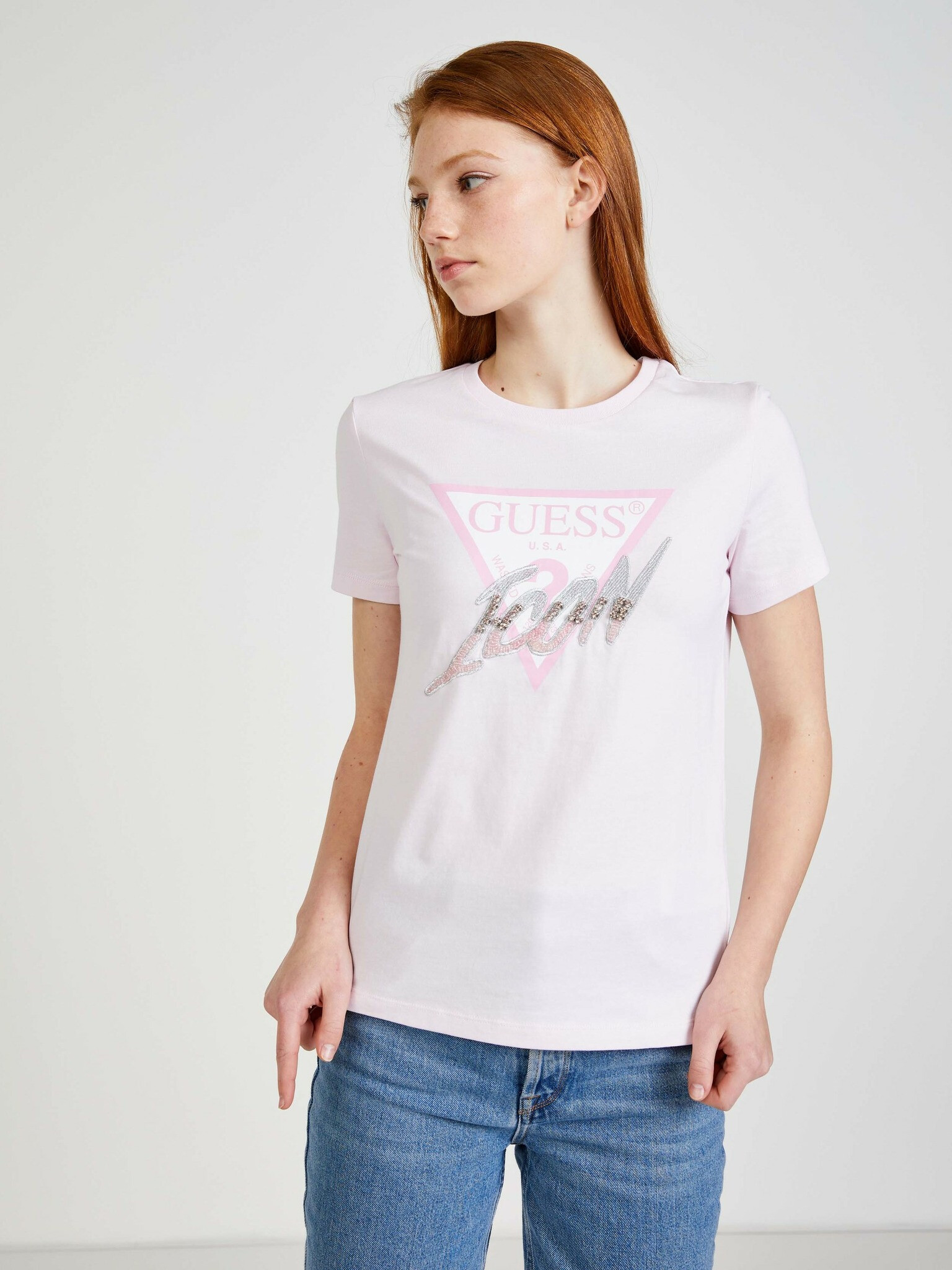 Guess T-shirt Rozov - Pepit.bg