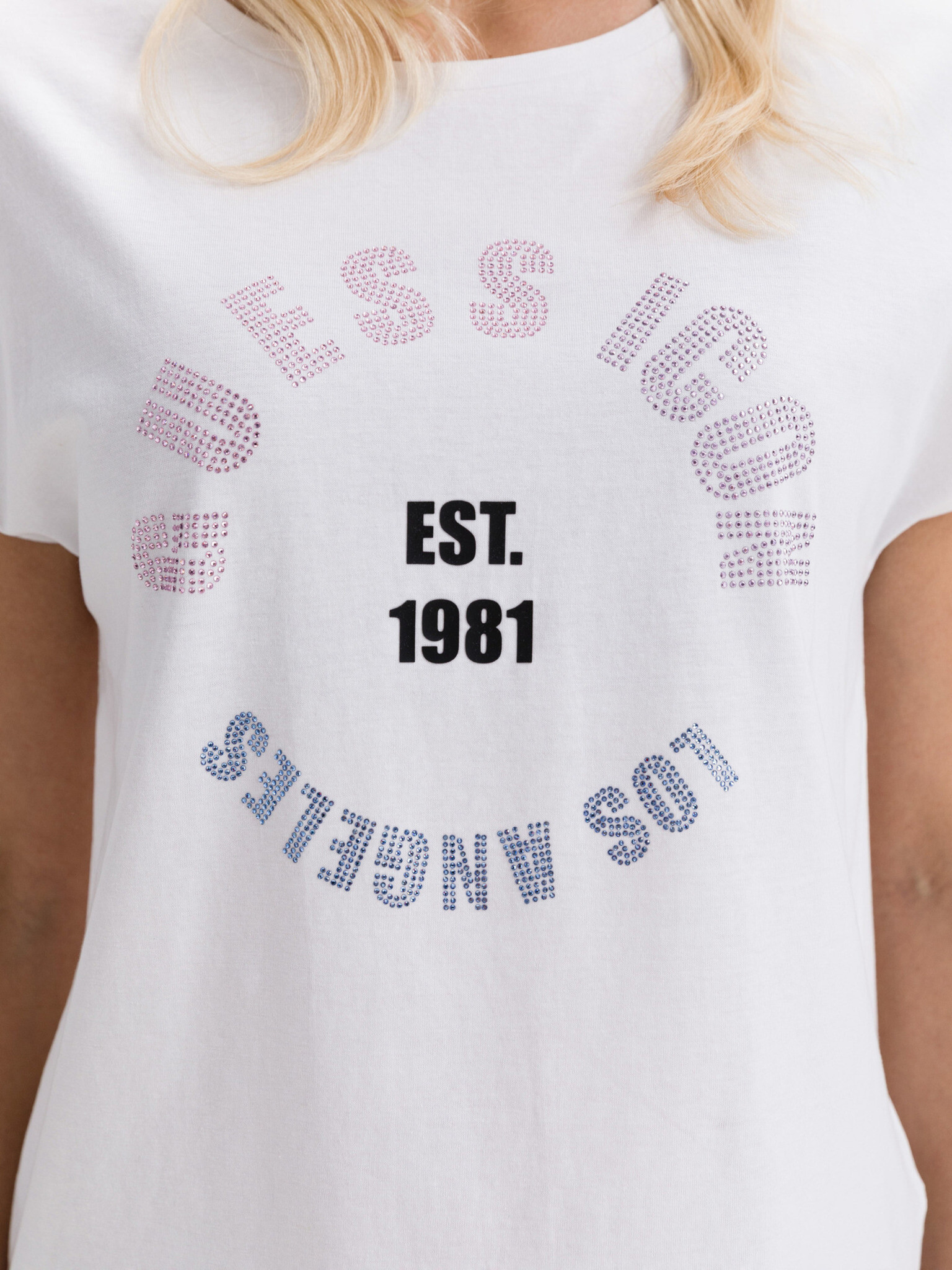 Guess Tonya T-shirt Byal - Pepit.bg