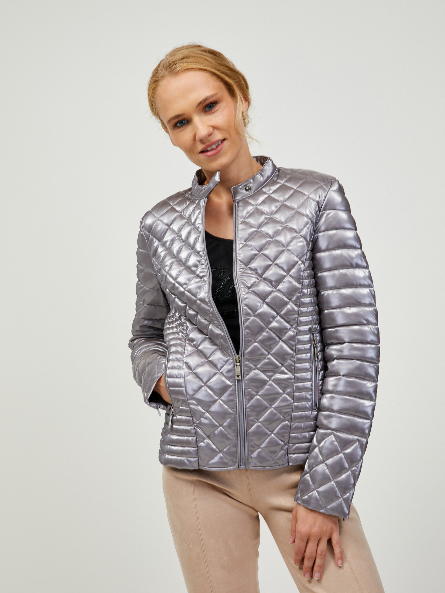 Guess Vona Winter jacket Siv - Pepit.bg