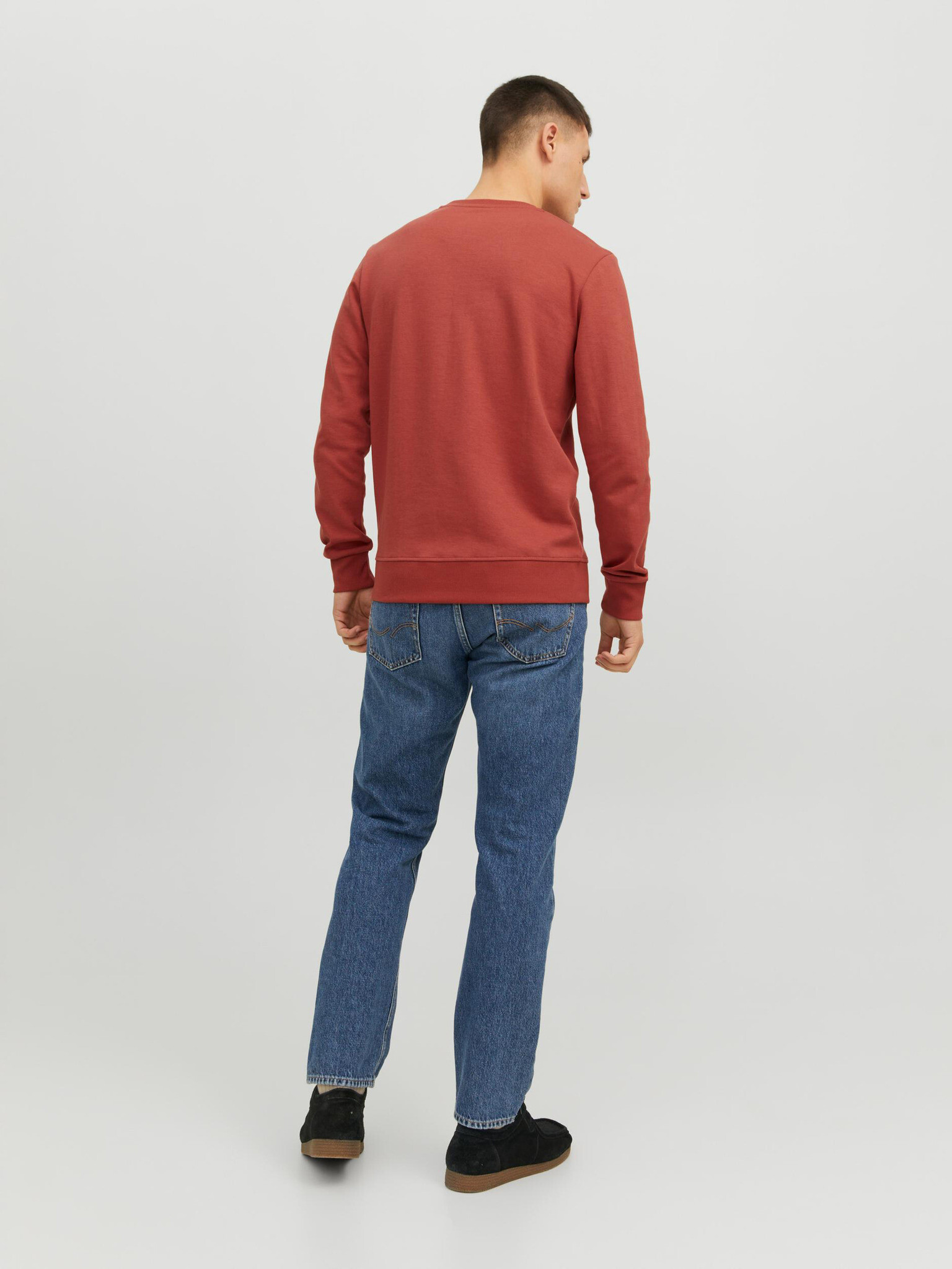 Jack & Jones Basic Sweatshirt Oranzhev - Pepit.bg