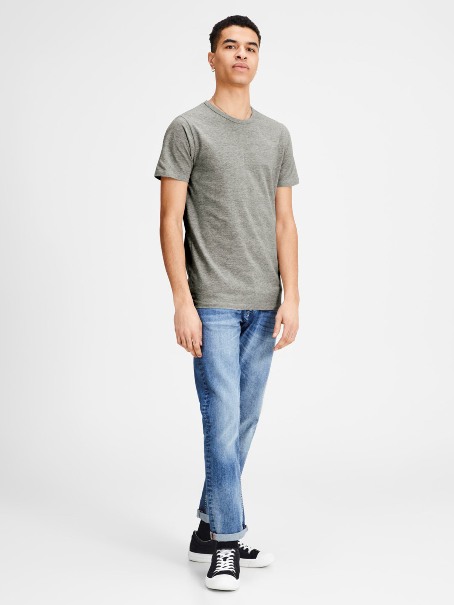 Jack & Jones Basic T-shirt Siv - Pepit.bg