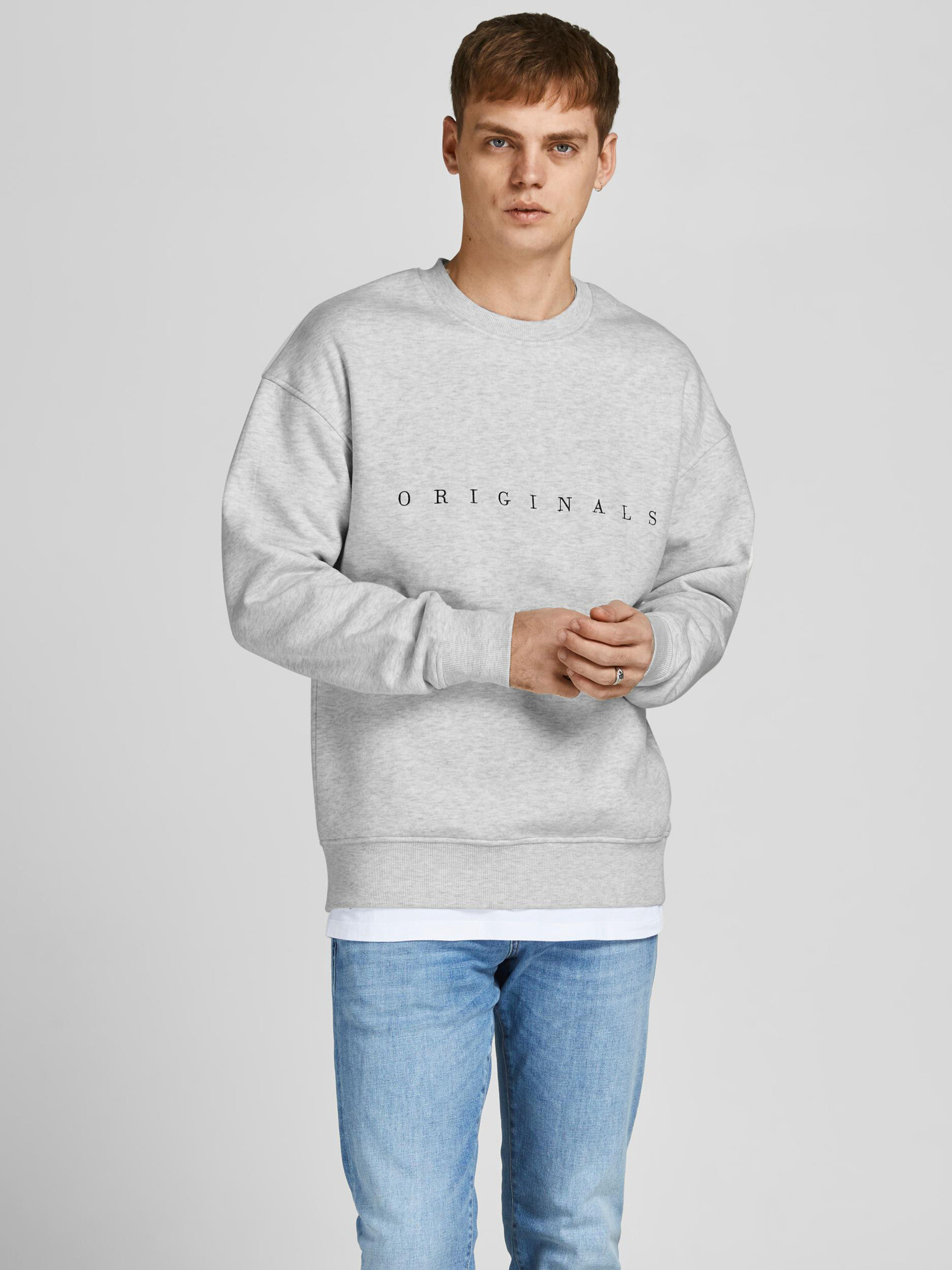 Jack & Jones Copenhagen Sweatshirt Siv - Pepit.bg