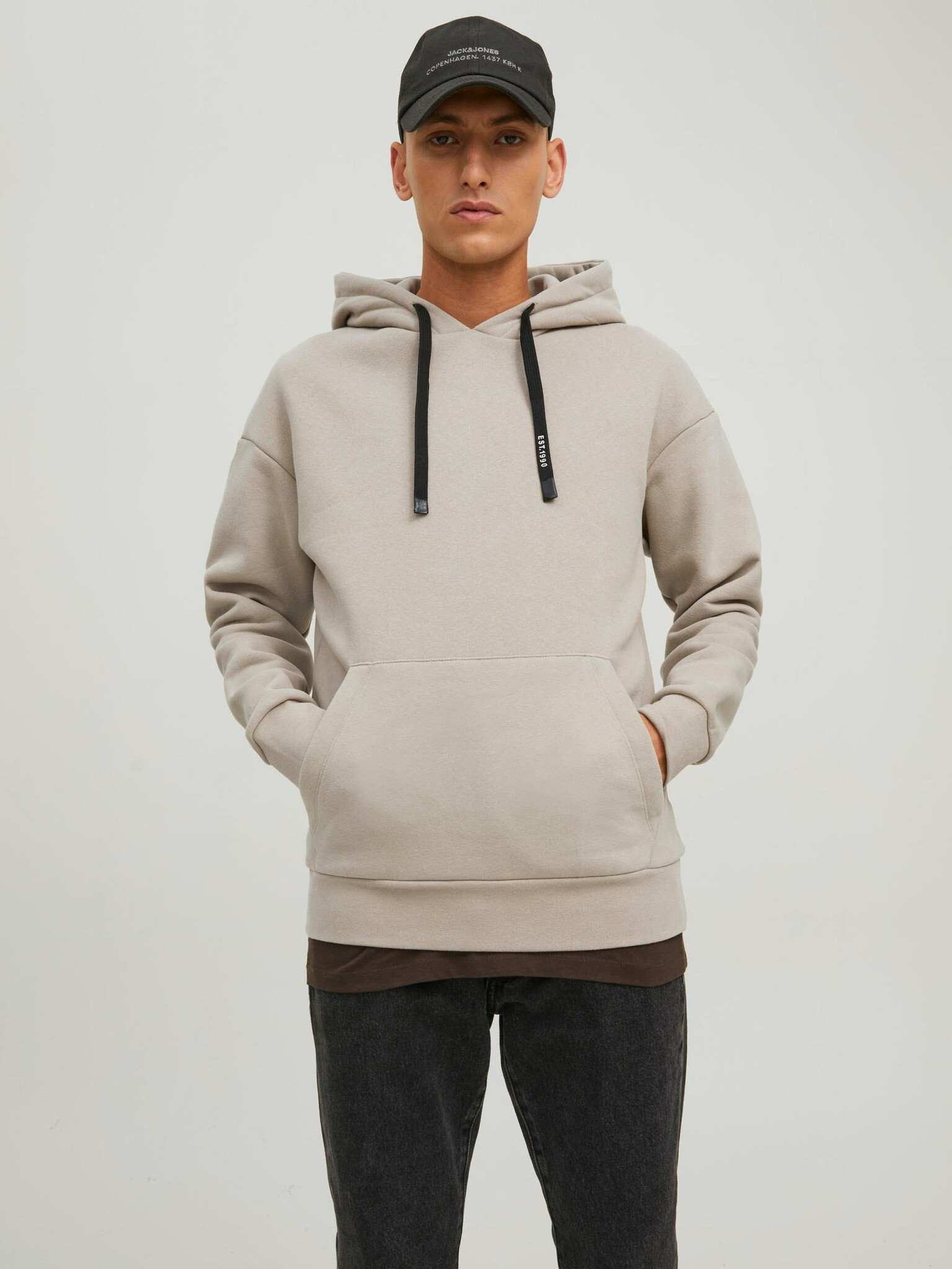 Jack & Jones Eking Sweatshirt Byal - Pepit.bg