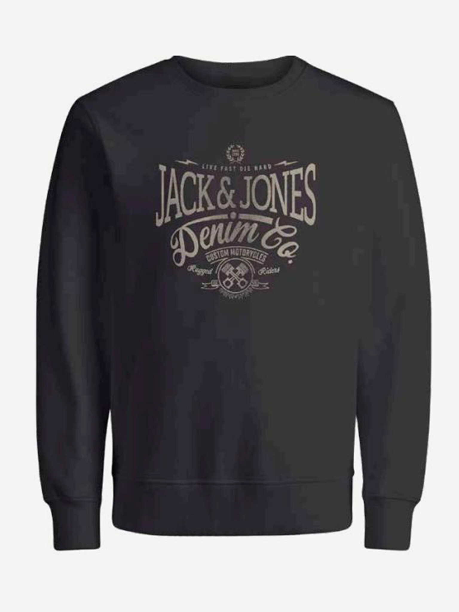 Jack & Jones Eric Sweatshirt Cheren - Pepit.bg