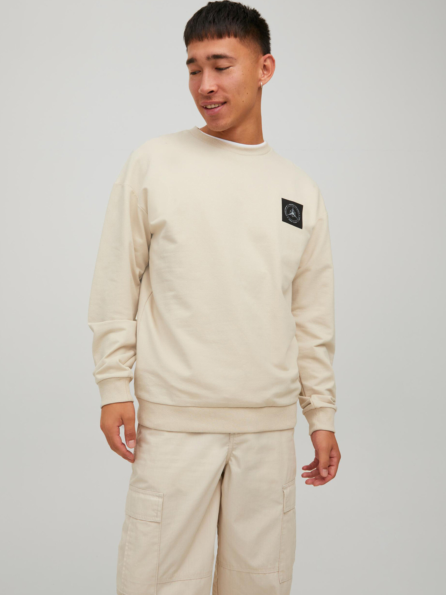 Jack & Jones Filo Sweatshirt Bezhov - Pepit.bg