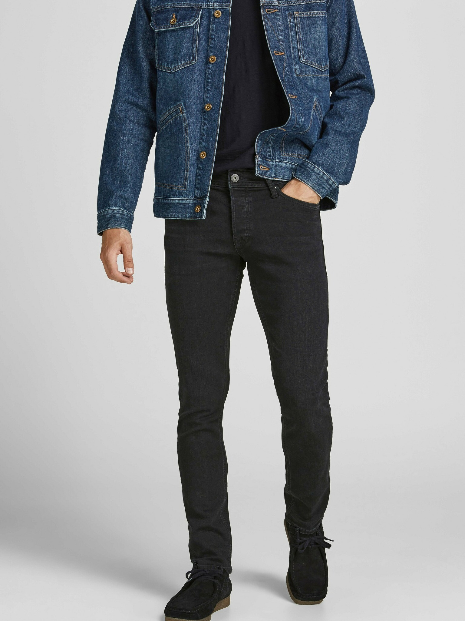 Jack & Jones Glenn Jeans Cheren - Pepit.bg