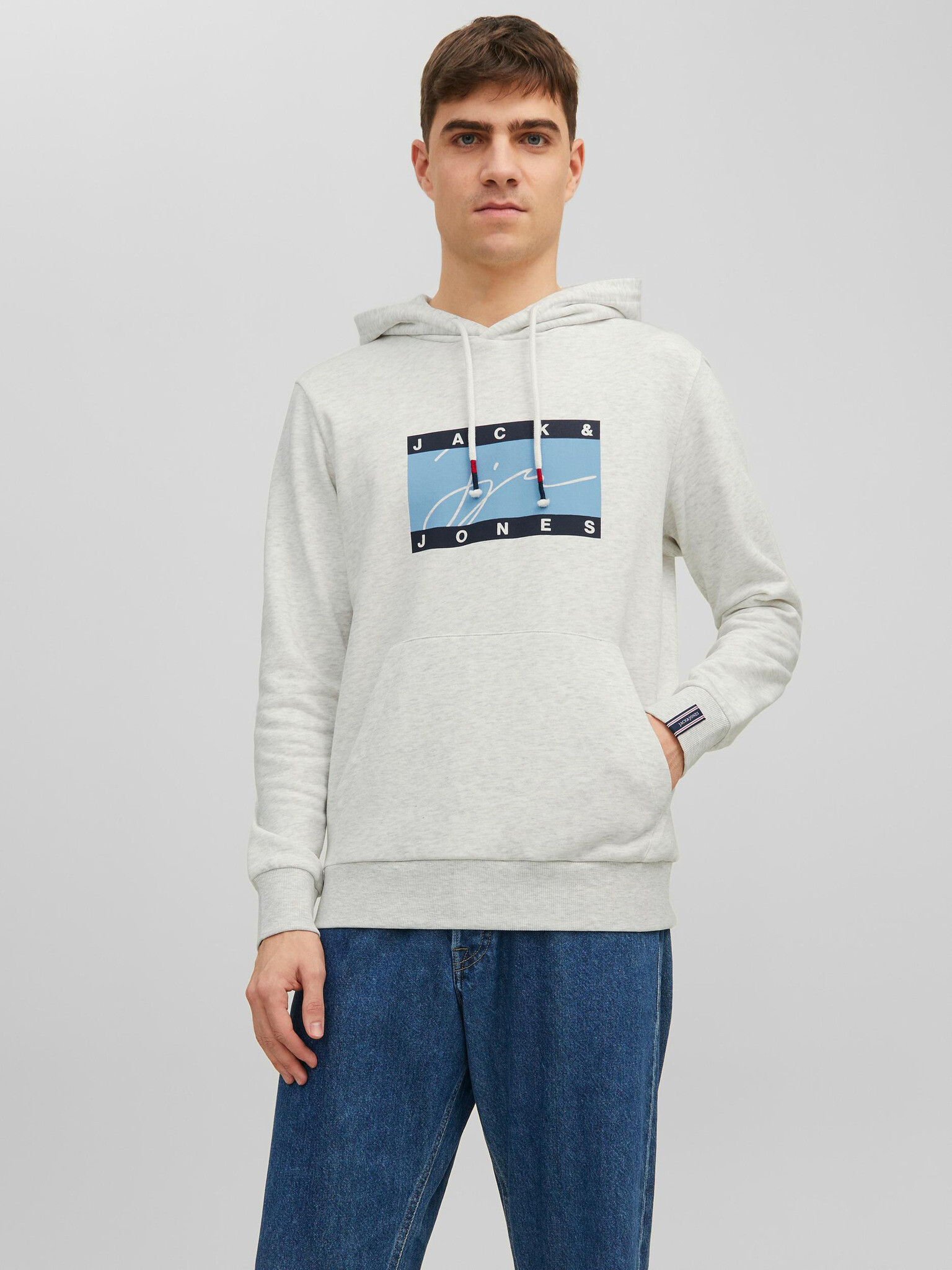 Jack & Jones Josh Sweatshirt Siv - Pepit.bg