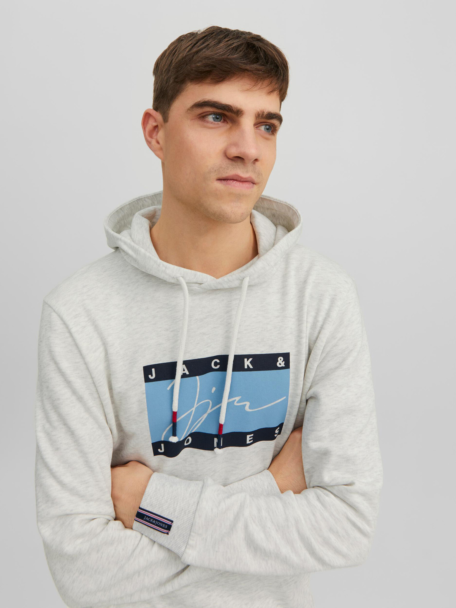 Jack & Jones Josh Sweatshirt Siv - Pepit.bg