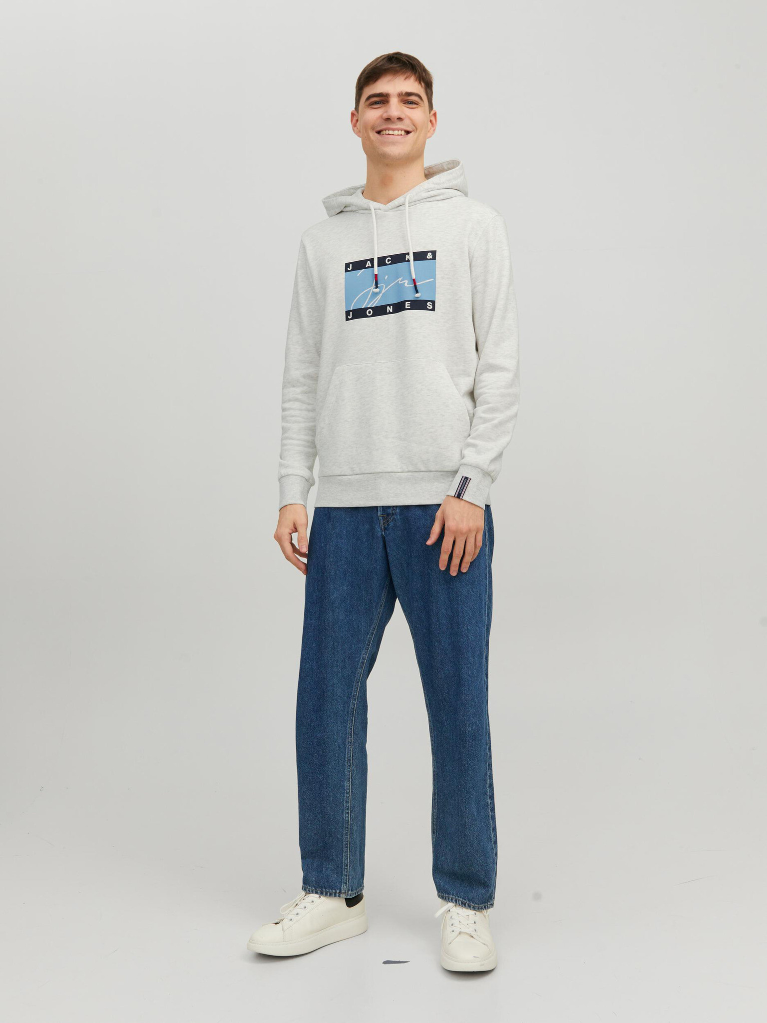 Jack & Jones Josh Sweatshirt Siv - Pepit.bg