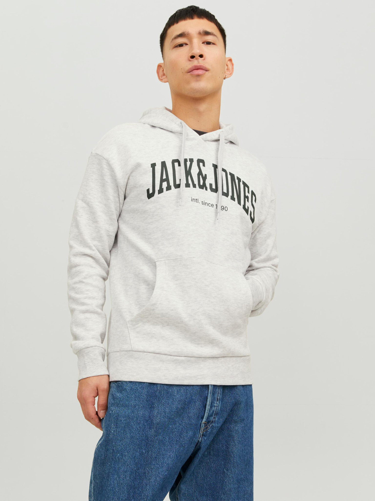 Jack & Jones Josh Sweatshirt Siv - Pepit.bg