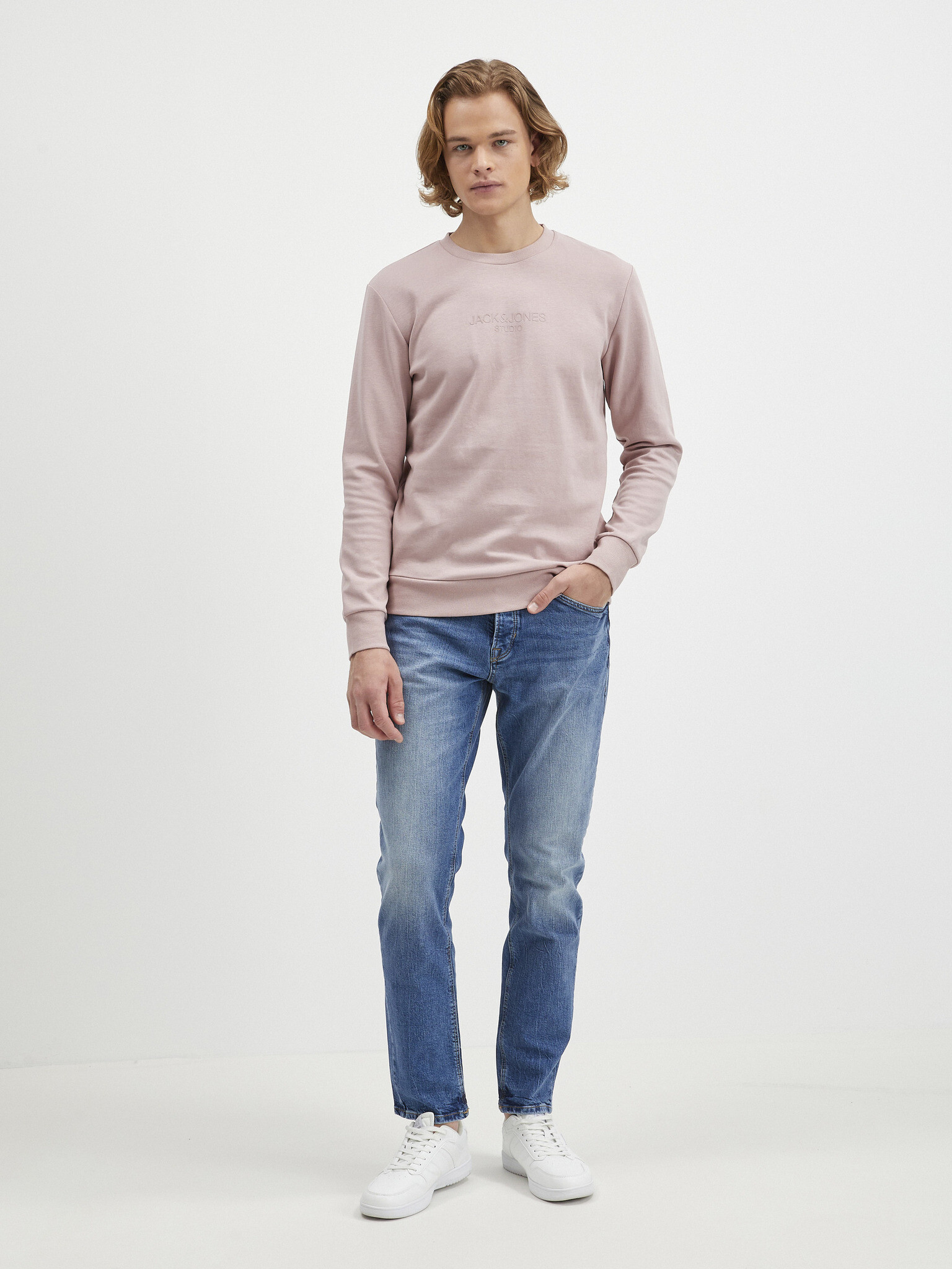 Jack & Jones Loui Sweatshirt Rozov - Pepit.bg