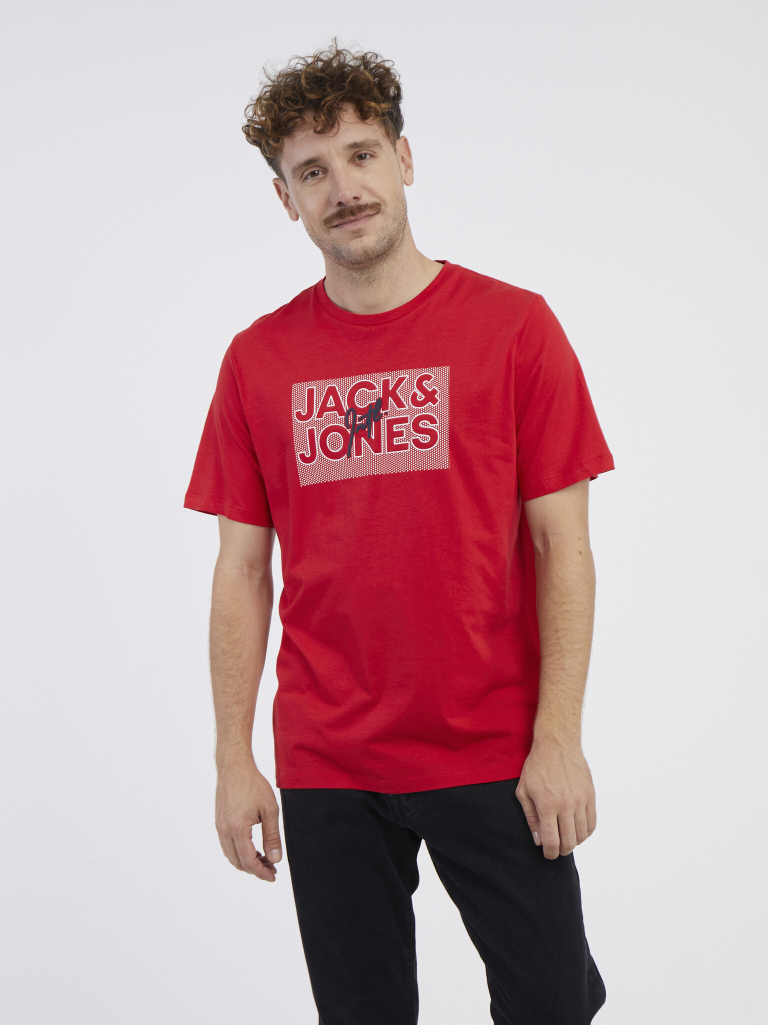 Jack & Jones Marius T-shirt Cherven - Pepit.bg