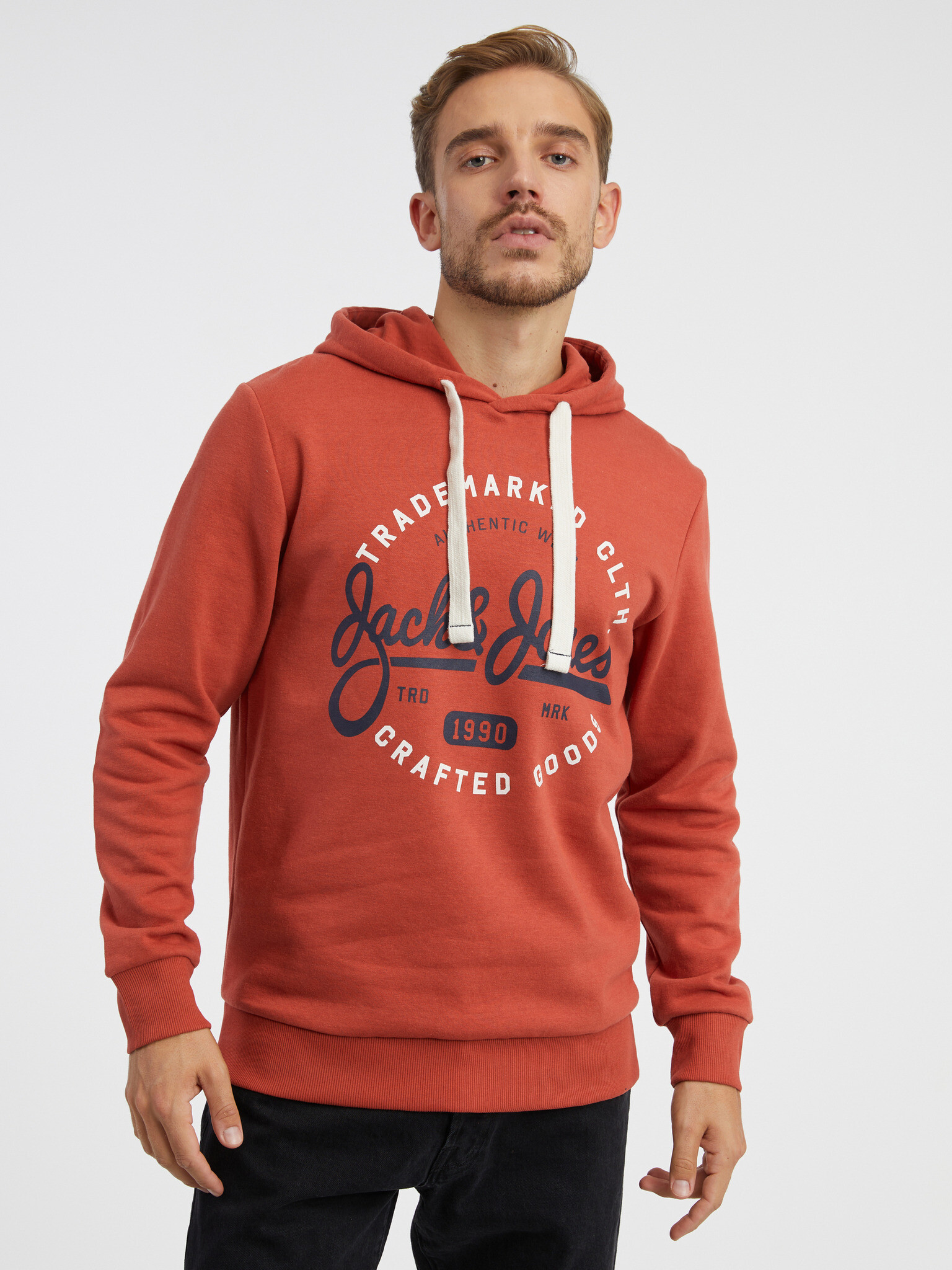 Jack & Jones Mikk Sweatshirt Oranzhev - Pepit.bg