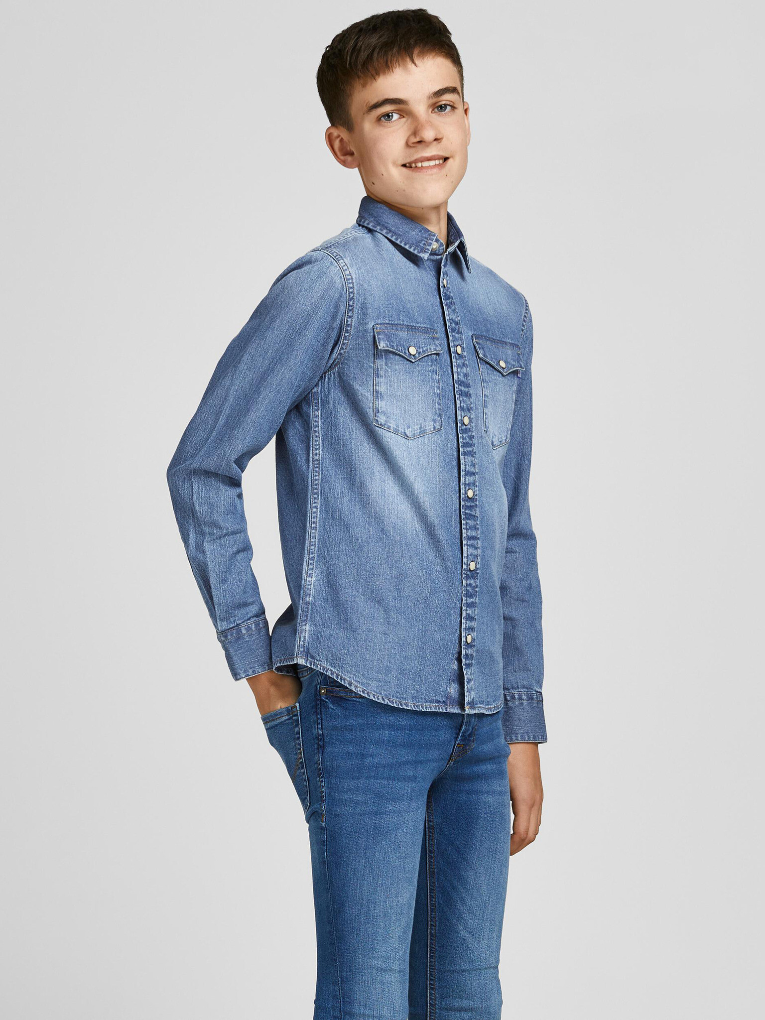 Jack & Jones Sheridan Риза детска Sin - Pepit.bg