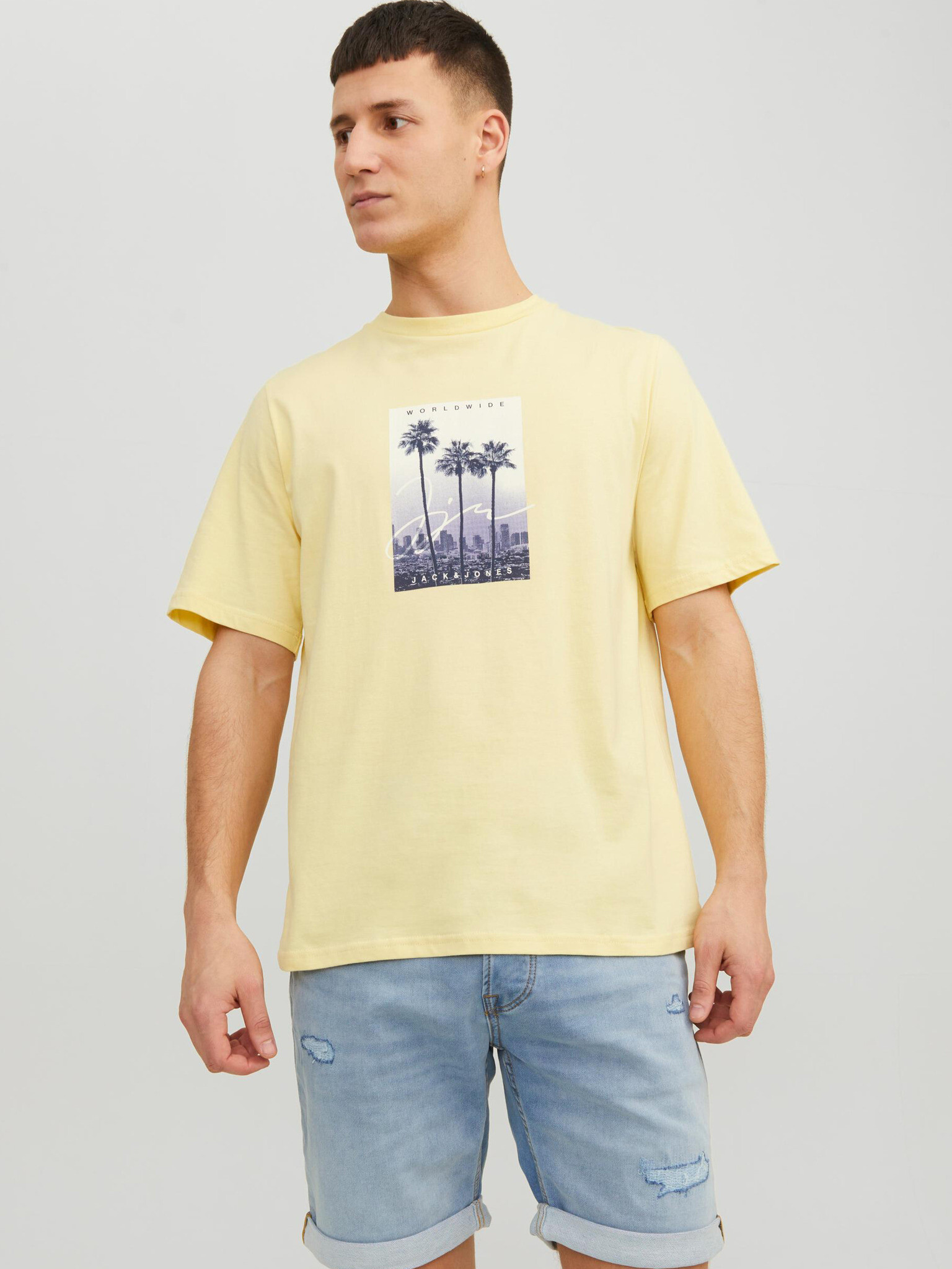 Jack & Jones Splash T-shirt Zhalt - Pepit.bg