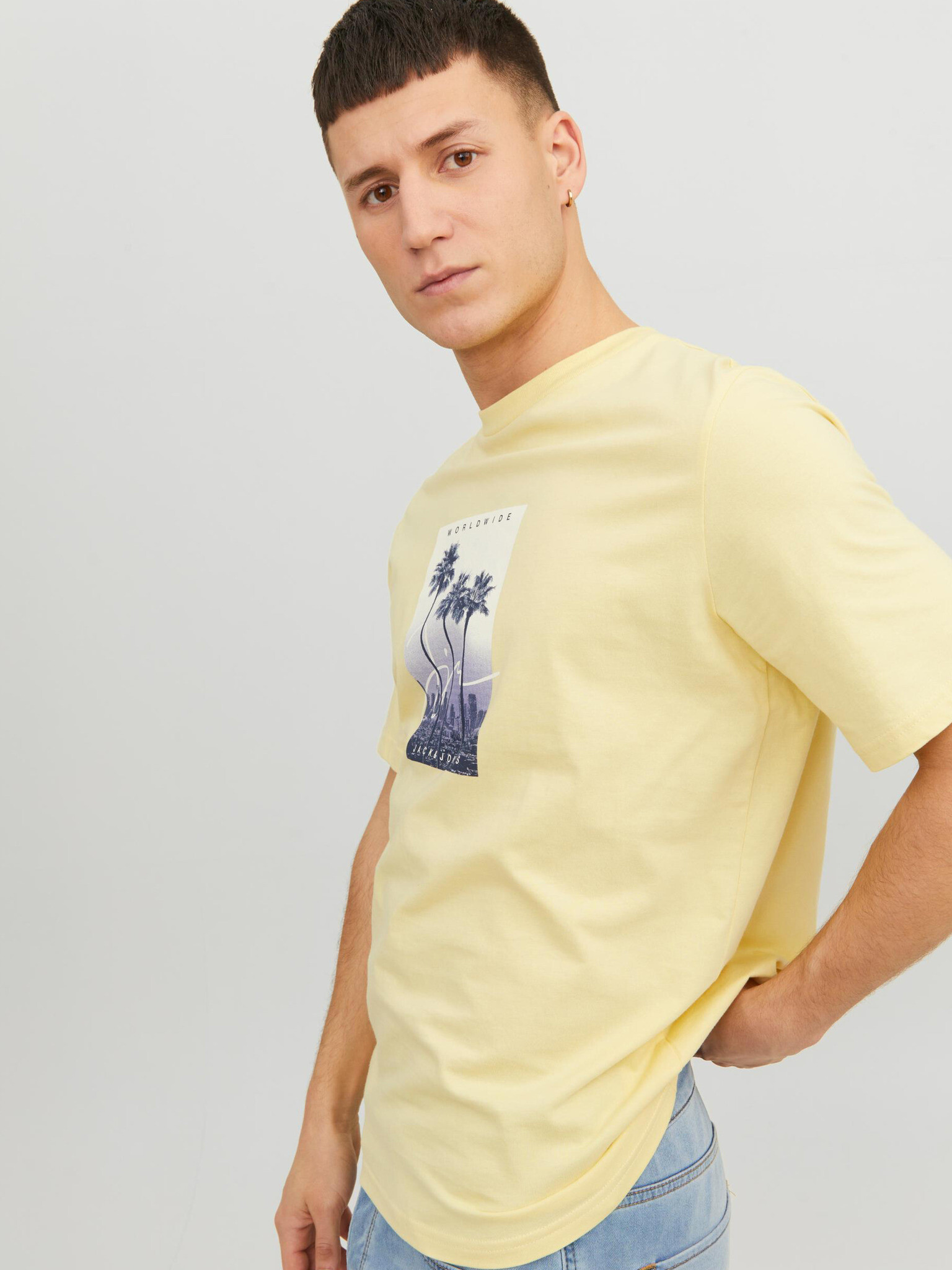 Jack & Jones Splash T-shirt Zhalt - Pepit.bg