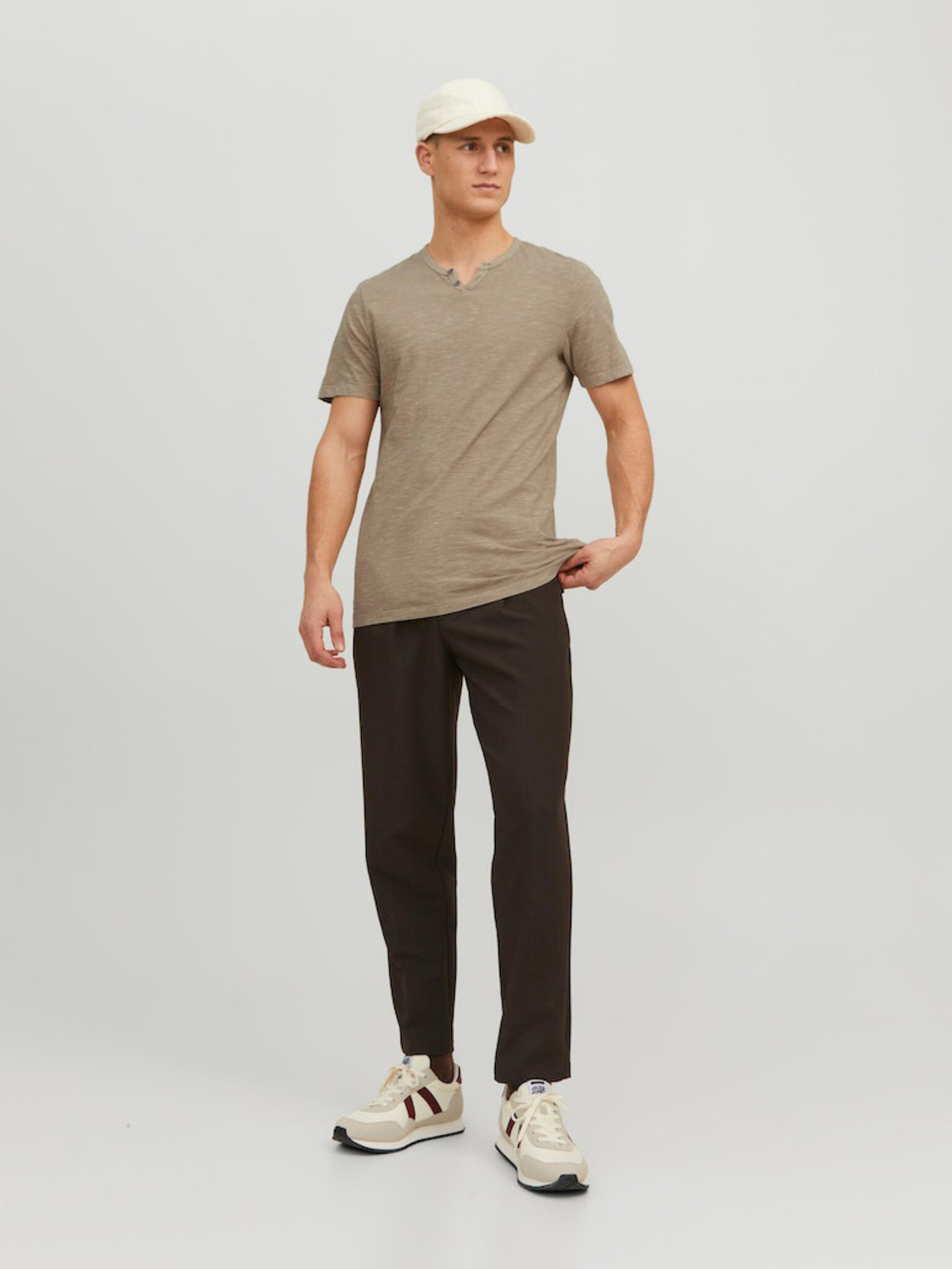 Jack & Jones Split T-shirt Kafyav - Pepit.bg