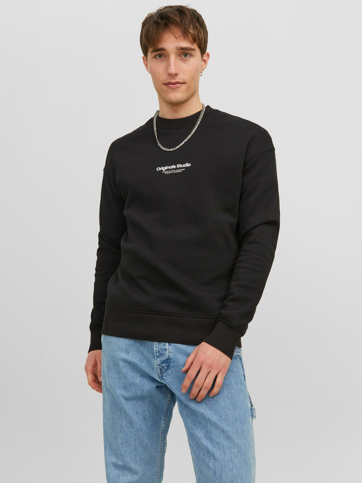 Jack & Jones Vester Sweatshirt Cheren - Pepit.bg