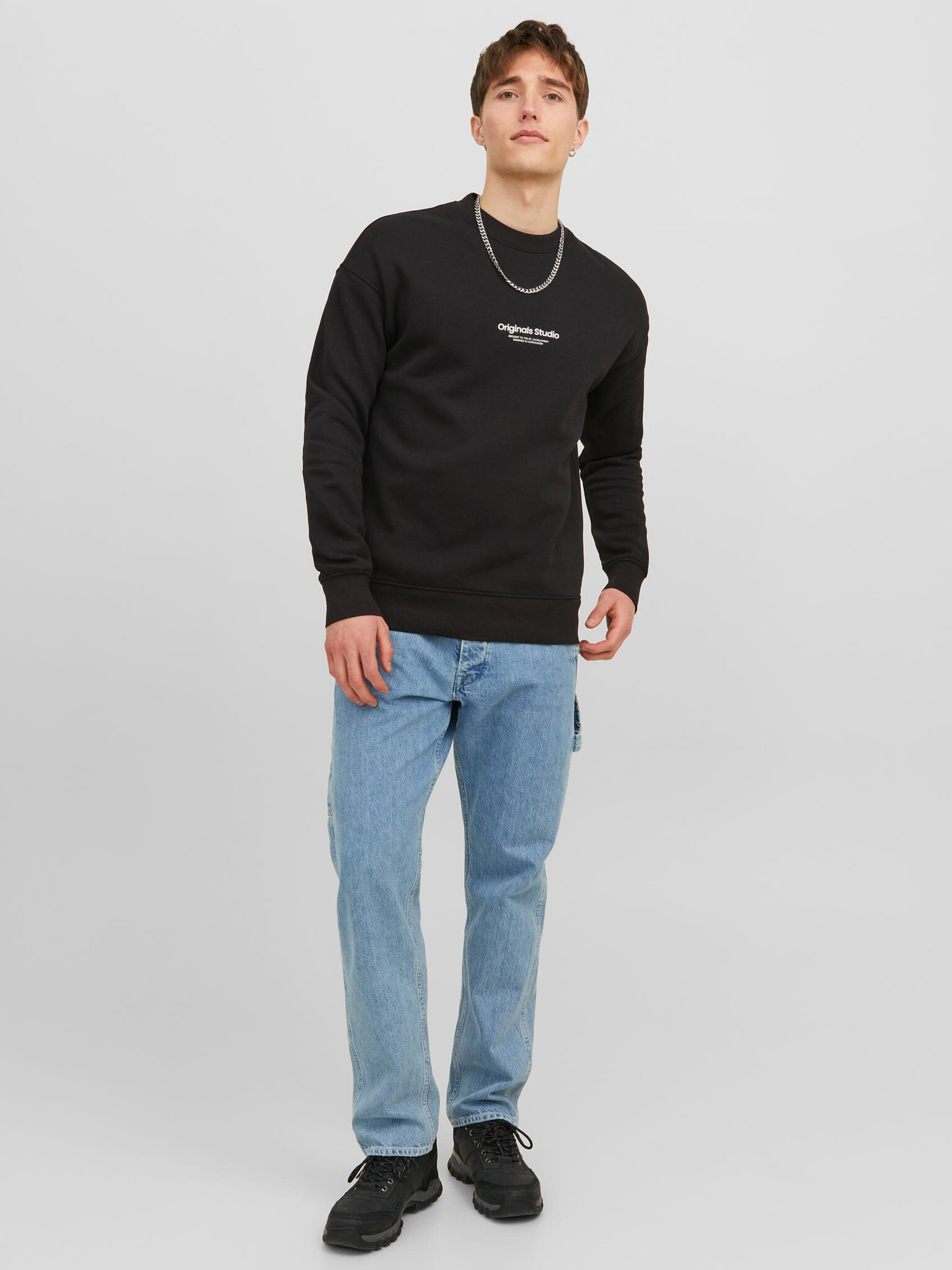 Jack & Jones Vester Sweatshirt Cheren - Pepit.bg