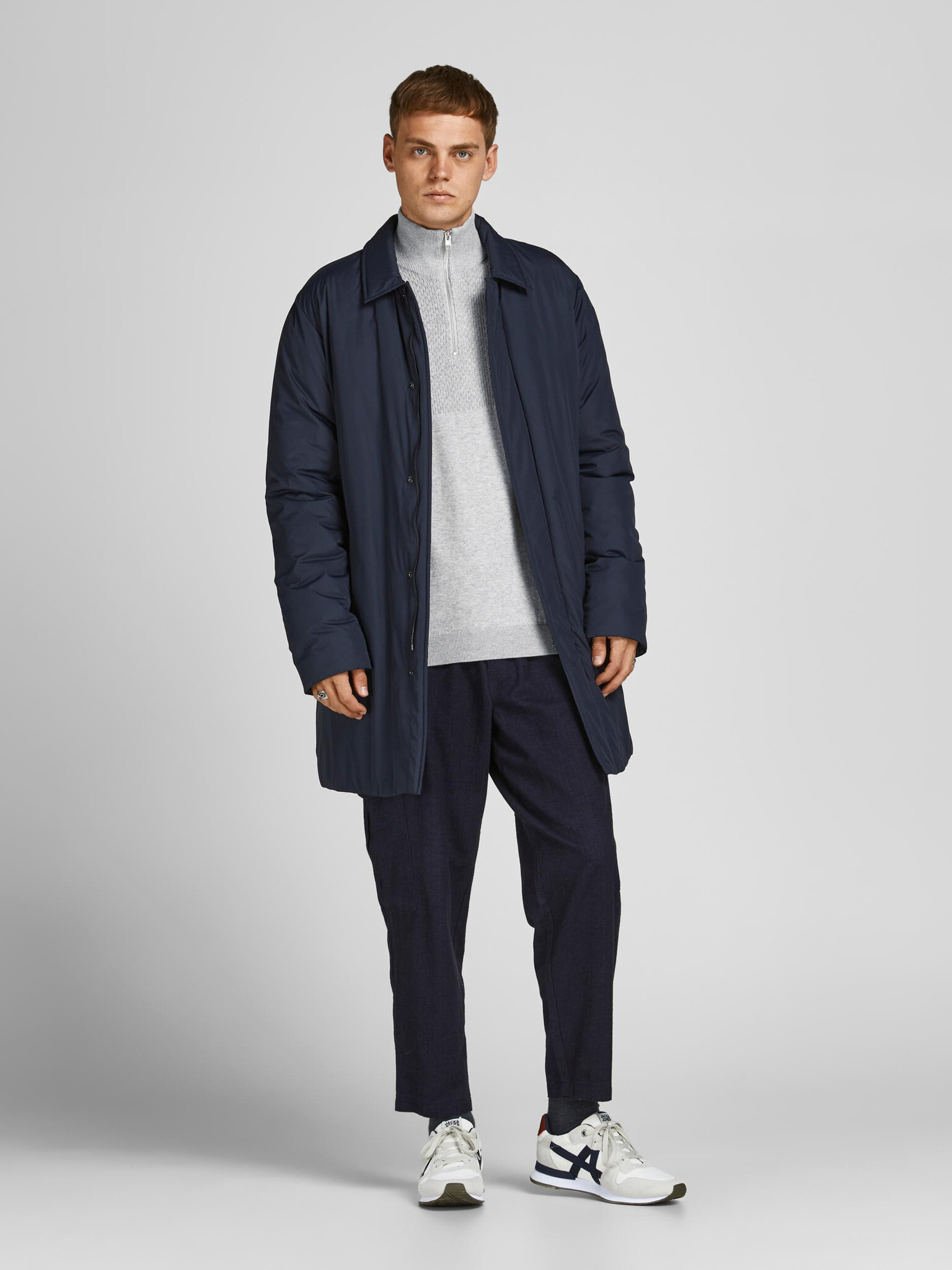 Jack & Jones Winter Structure Пуловер Siv - Pepit.bg