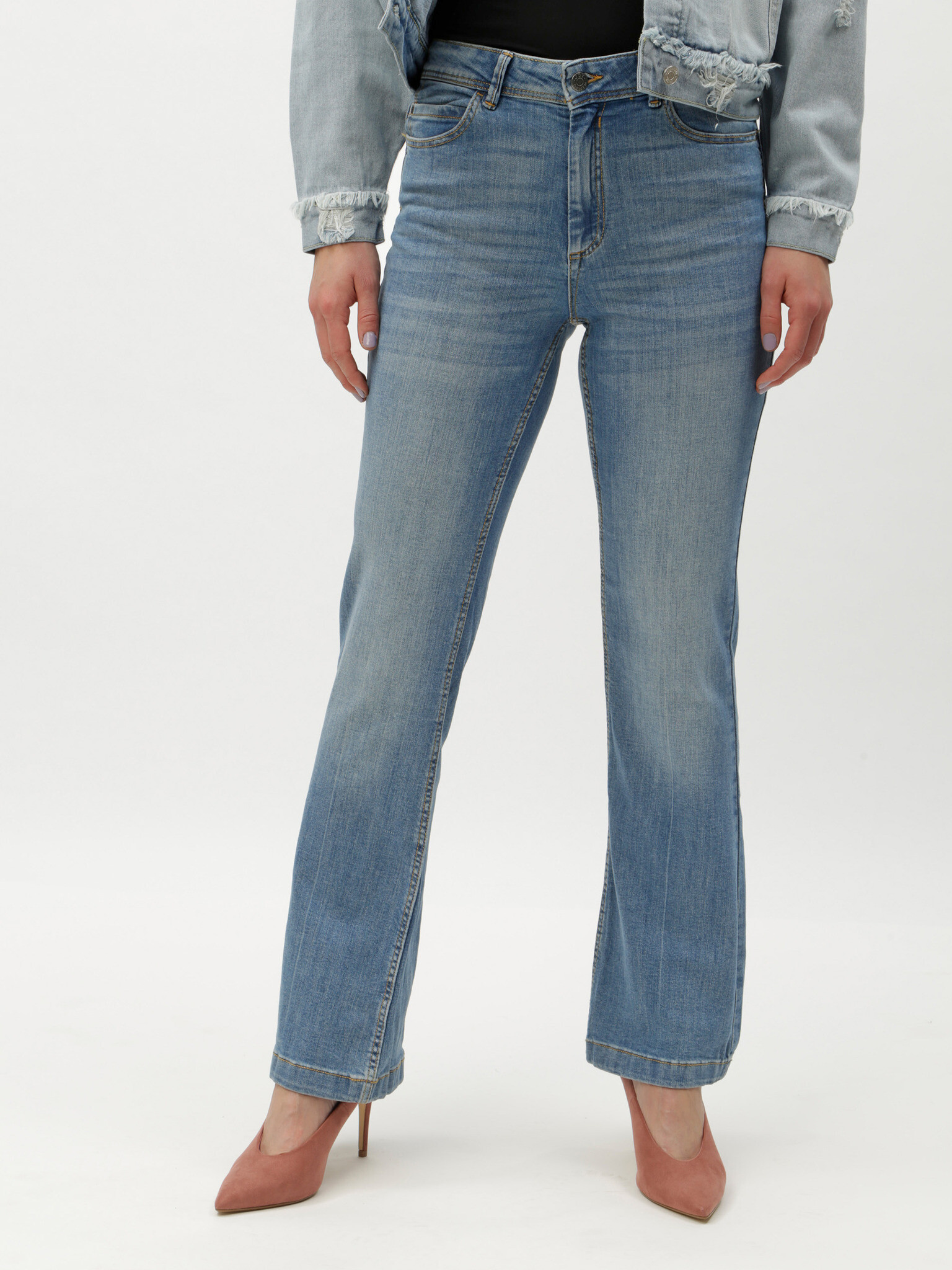 Jacqueline de Yong Flora Jeans Sin - Pepit.bg