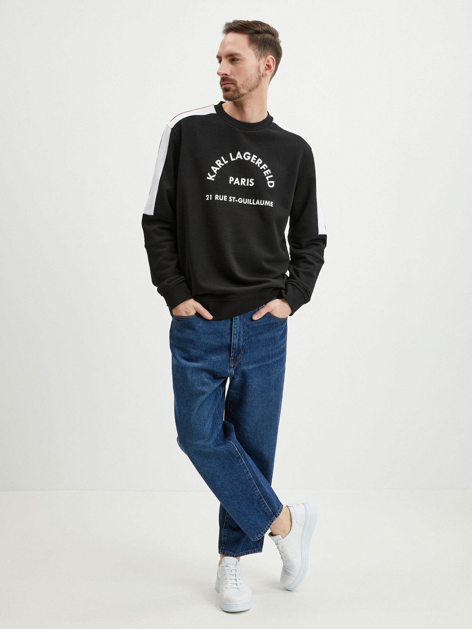 Karl Lagerfeld Sweatshirt Cheren - Pepit.bg