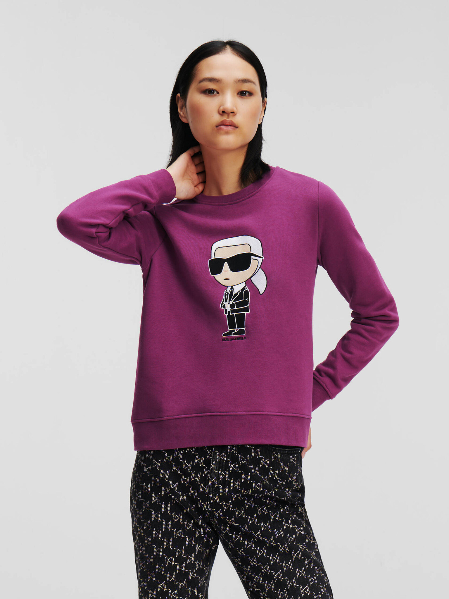 Karl Lagerfeld Sweatshirt Lilav - Pepit.bg