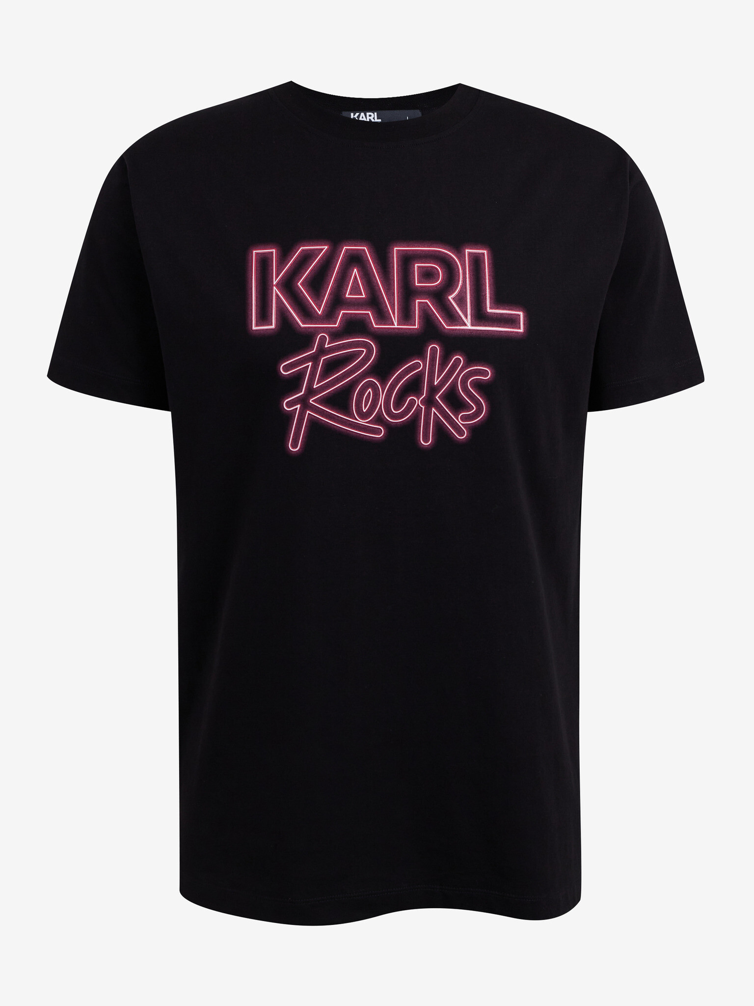 Karl Lagerfeld T-shirt Cheren - Pepit.bg