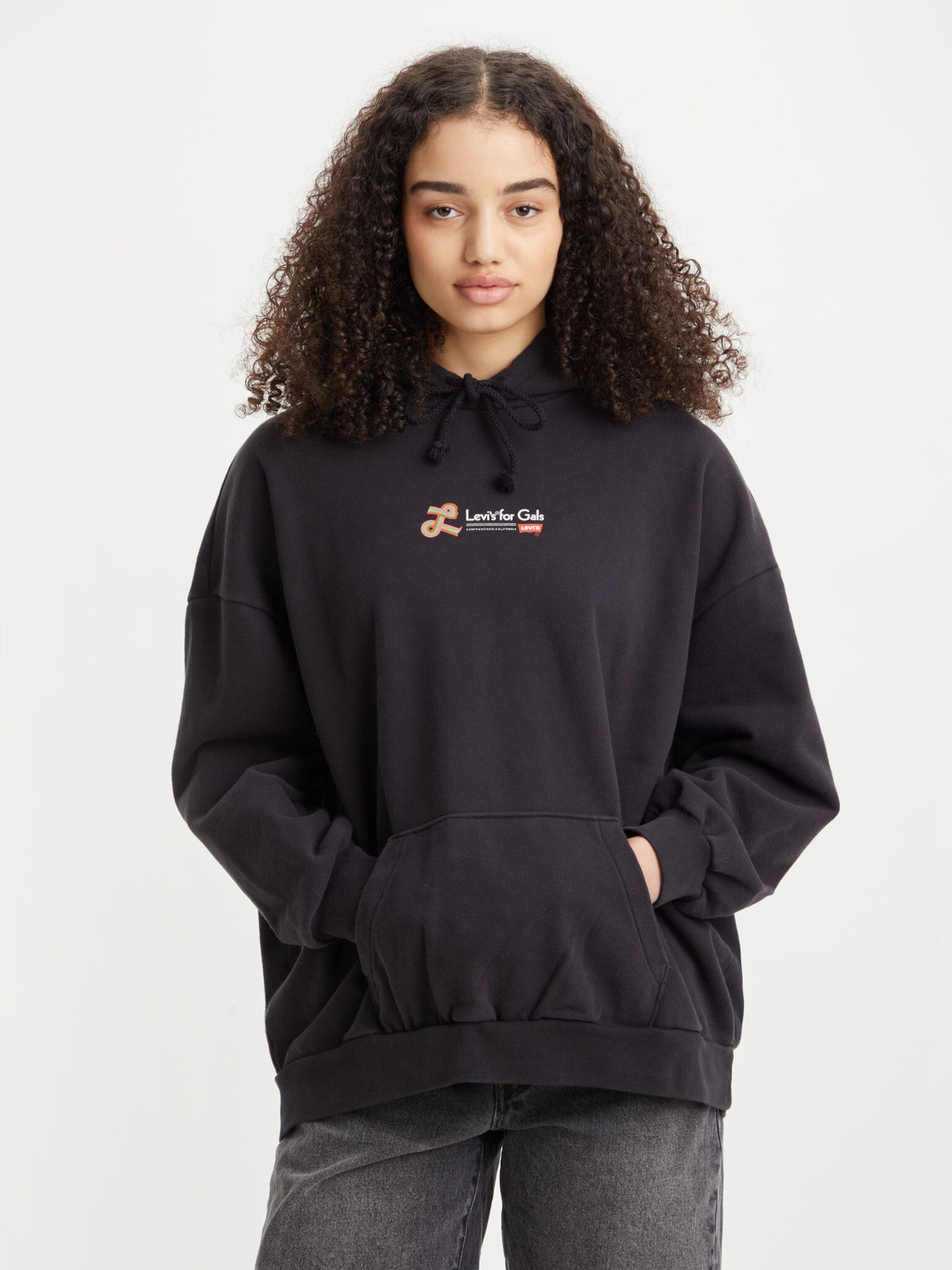 Levi's® For Gals Sweatshirt Cheren - Pepit.bg