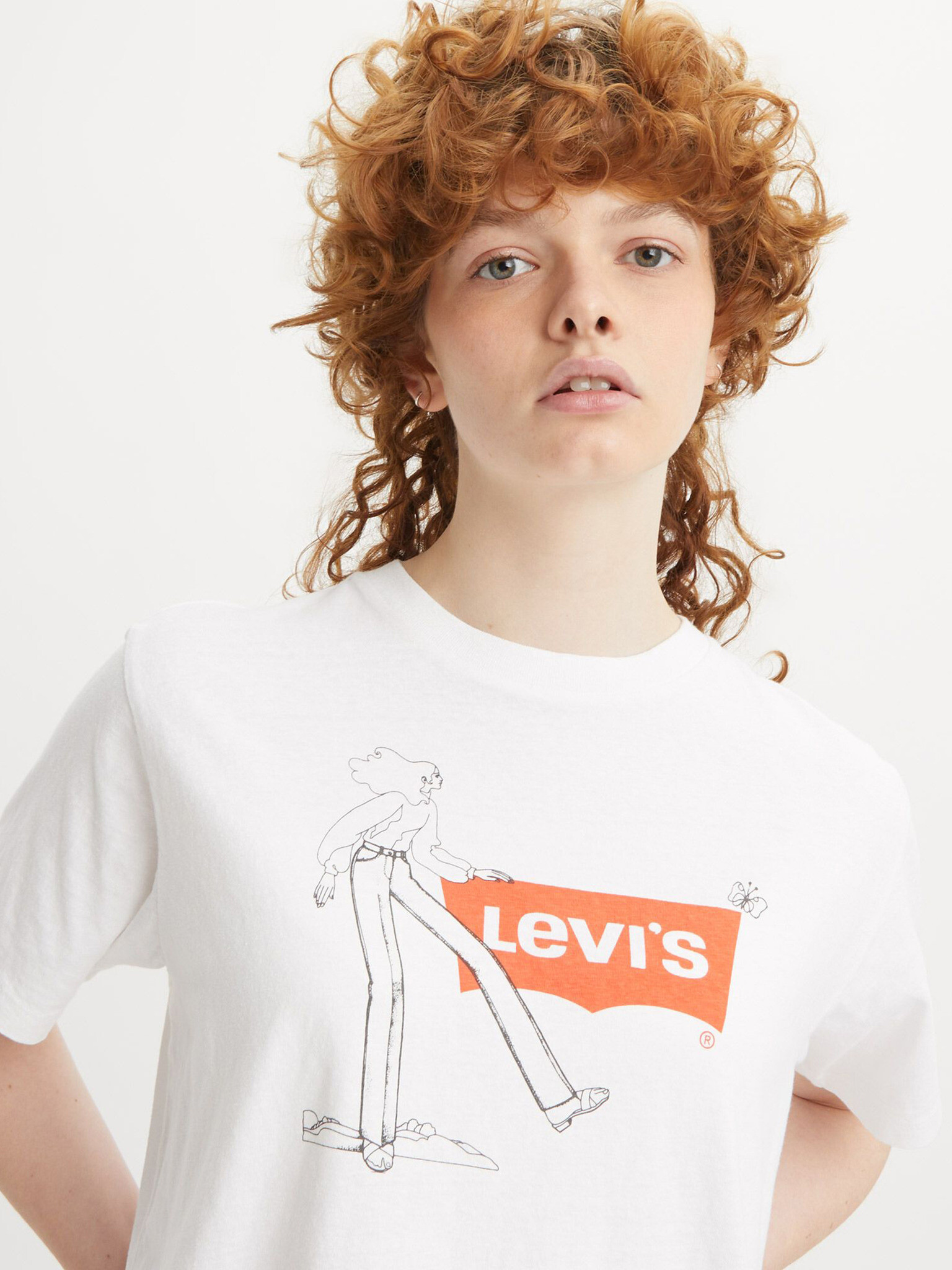 Levi's® For Gals T-shirt Byal - Pepit.bg