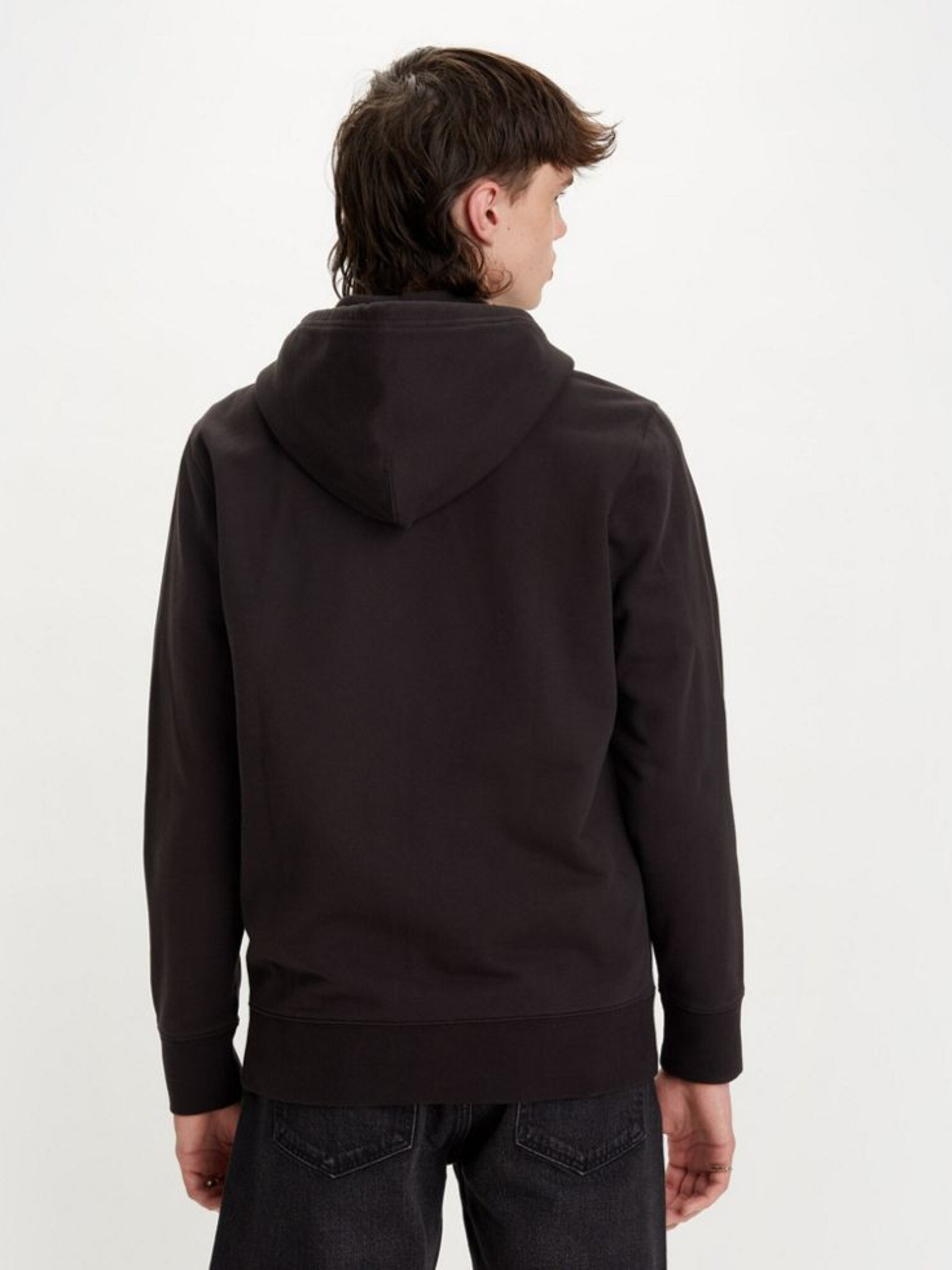 Levi's® New Original Zip Up Meteorite Sweatshirt Cheren - Pepit.bg