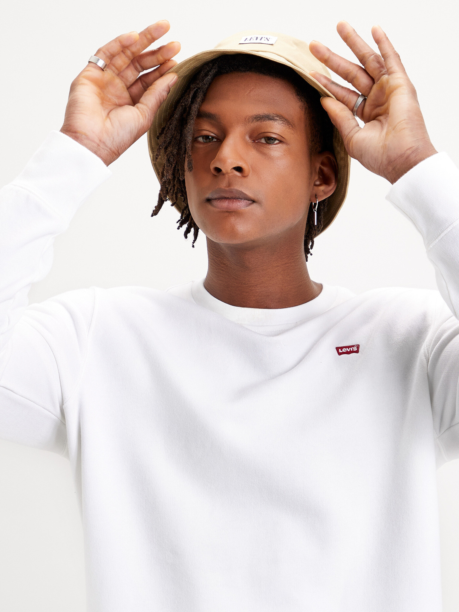 Levi's® Sweatshirt Byal - Pepit.bg