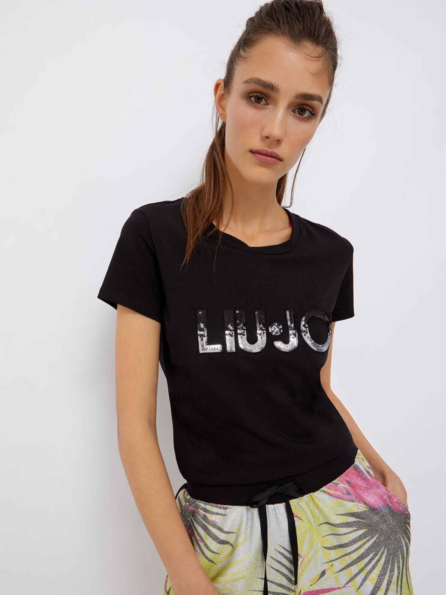 Liu Jo T-shirt Cheren - Pepit.bg