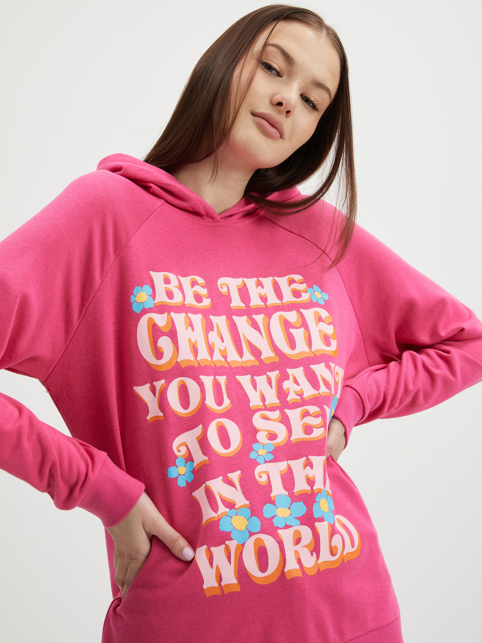 Noisy May Milly Sweatshirt Rozov - Pepit.bg